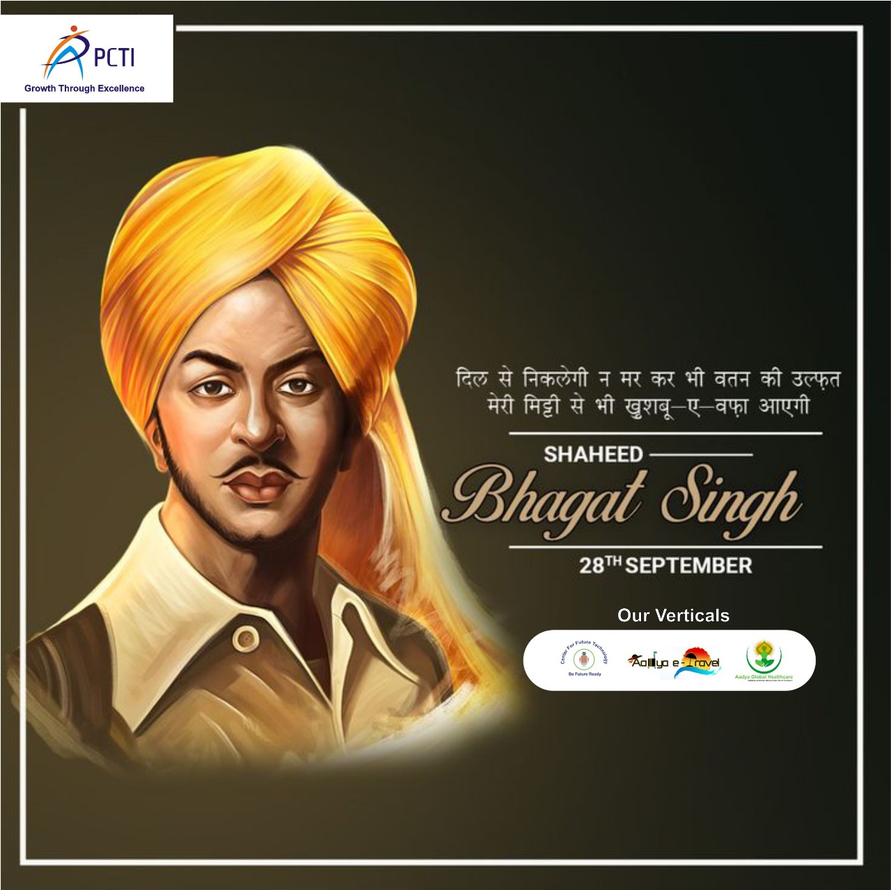PC - 🌺 Tribute to the Legendary Freedom Fighter – Shaheed Bhagat Singh ...