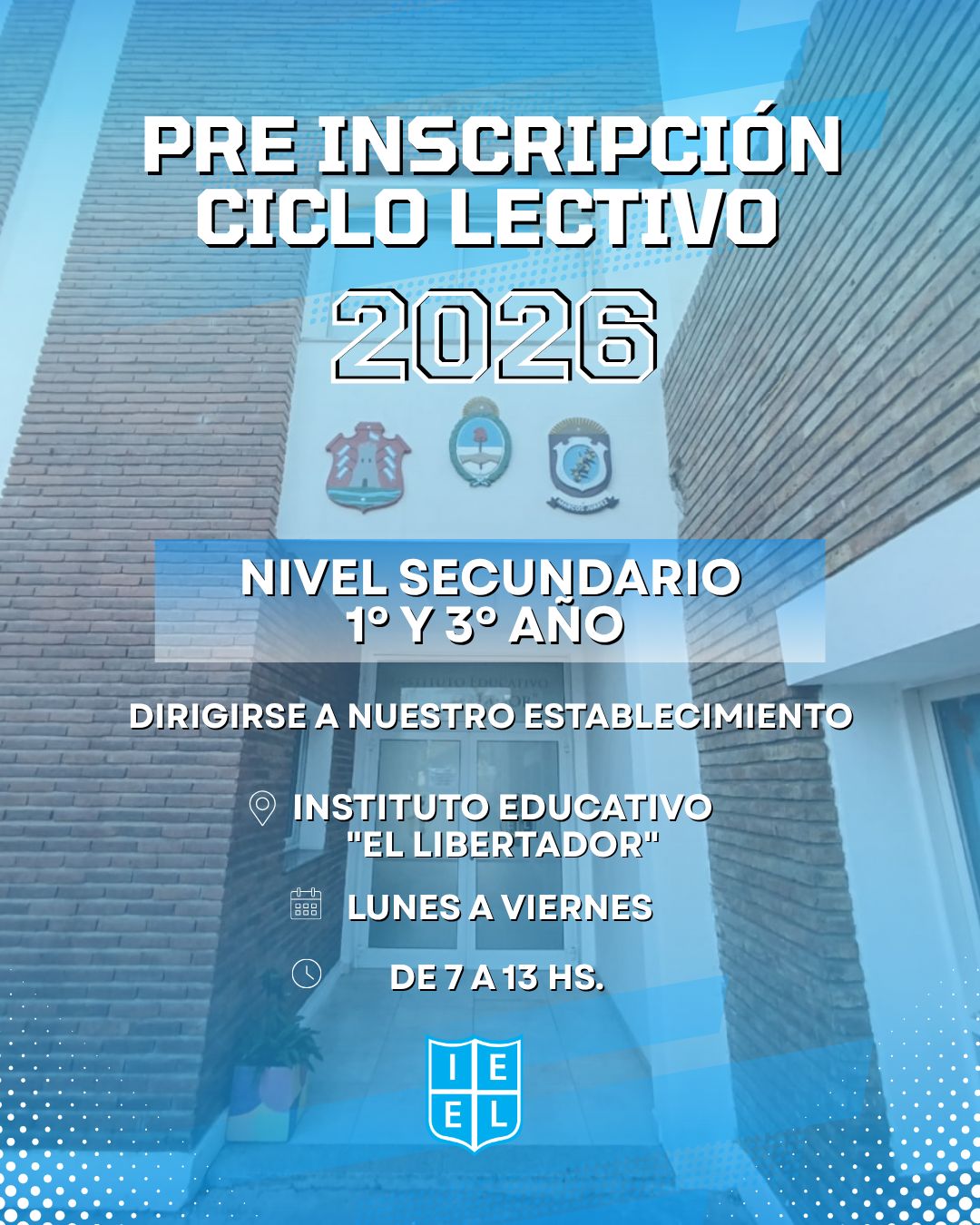 IEEL - ¡Inscripciones abiertas – Ciclo Lectivo 2026! El Instituto ...