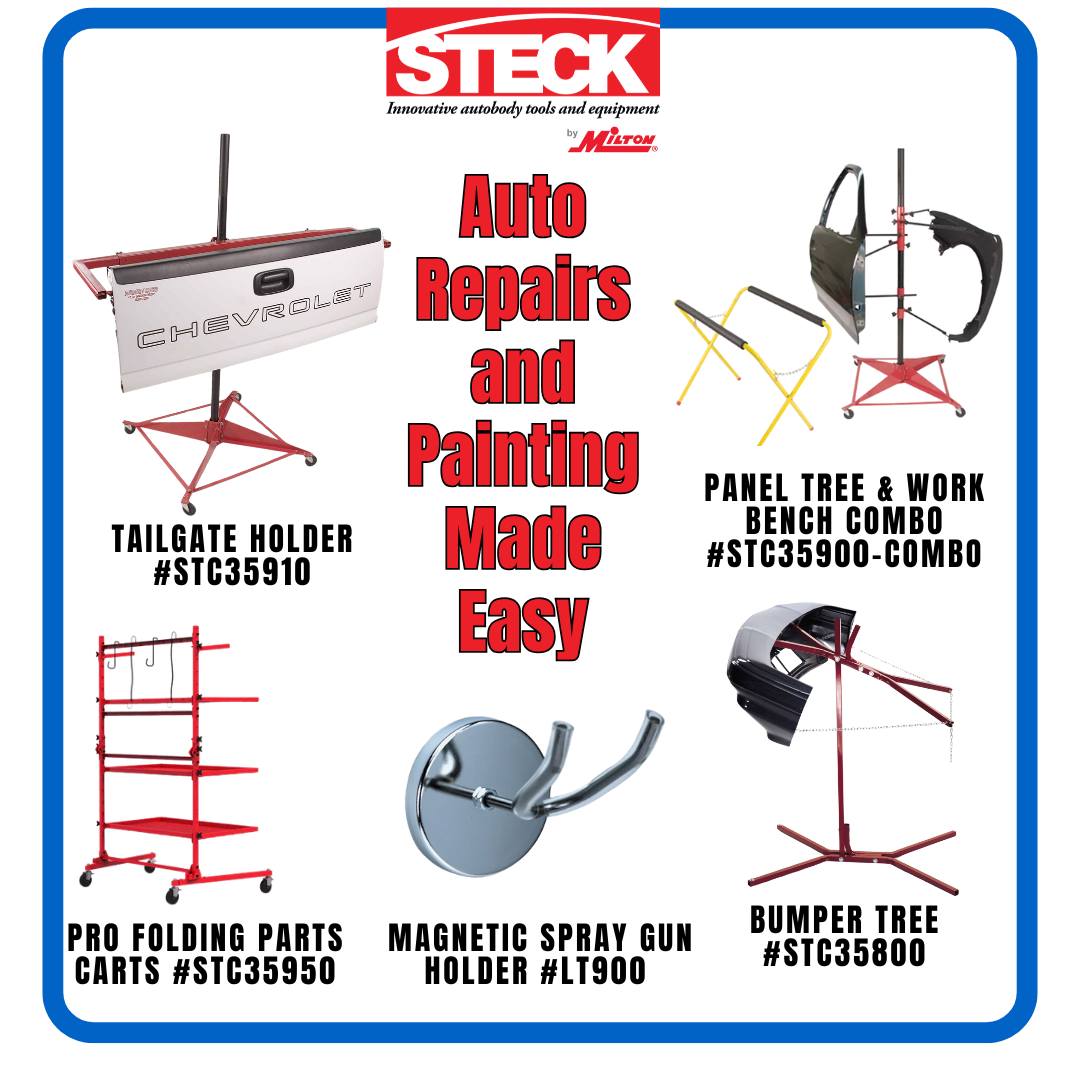 Steck Manufacturing 35800 Bumper Tree - Adjustable Stand For Painting Bumpers, Spoilers, Fenders