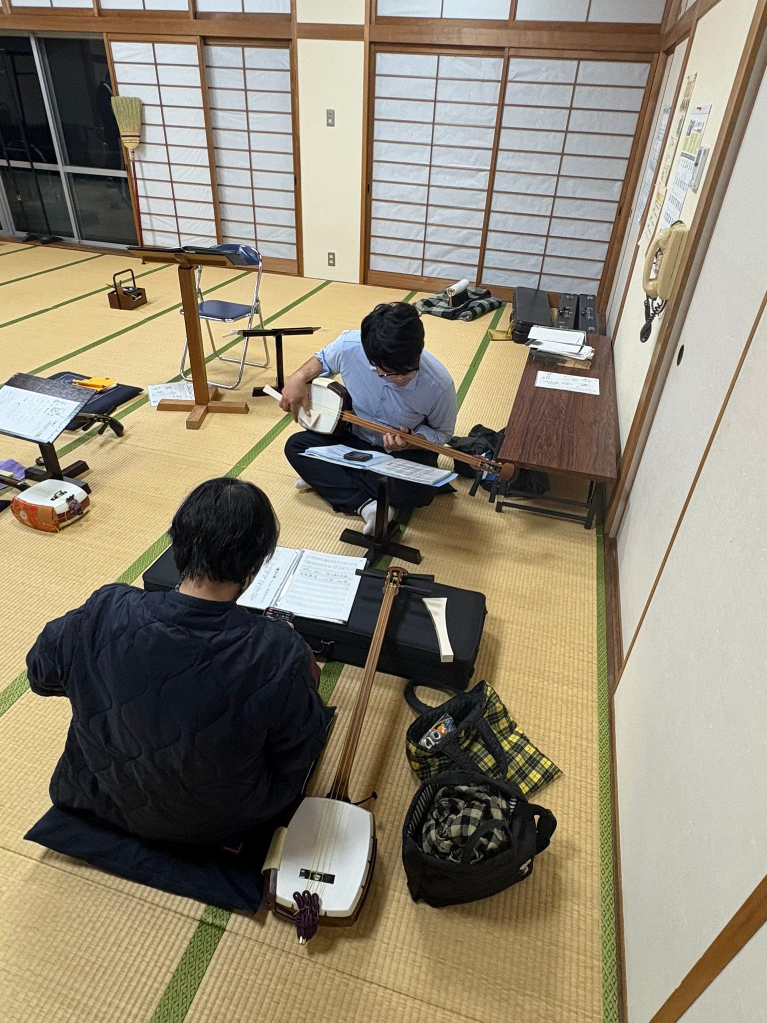 三味線のお稽古に☆ 三味線のお稽古 興味を持ってくれる子が増え