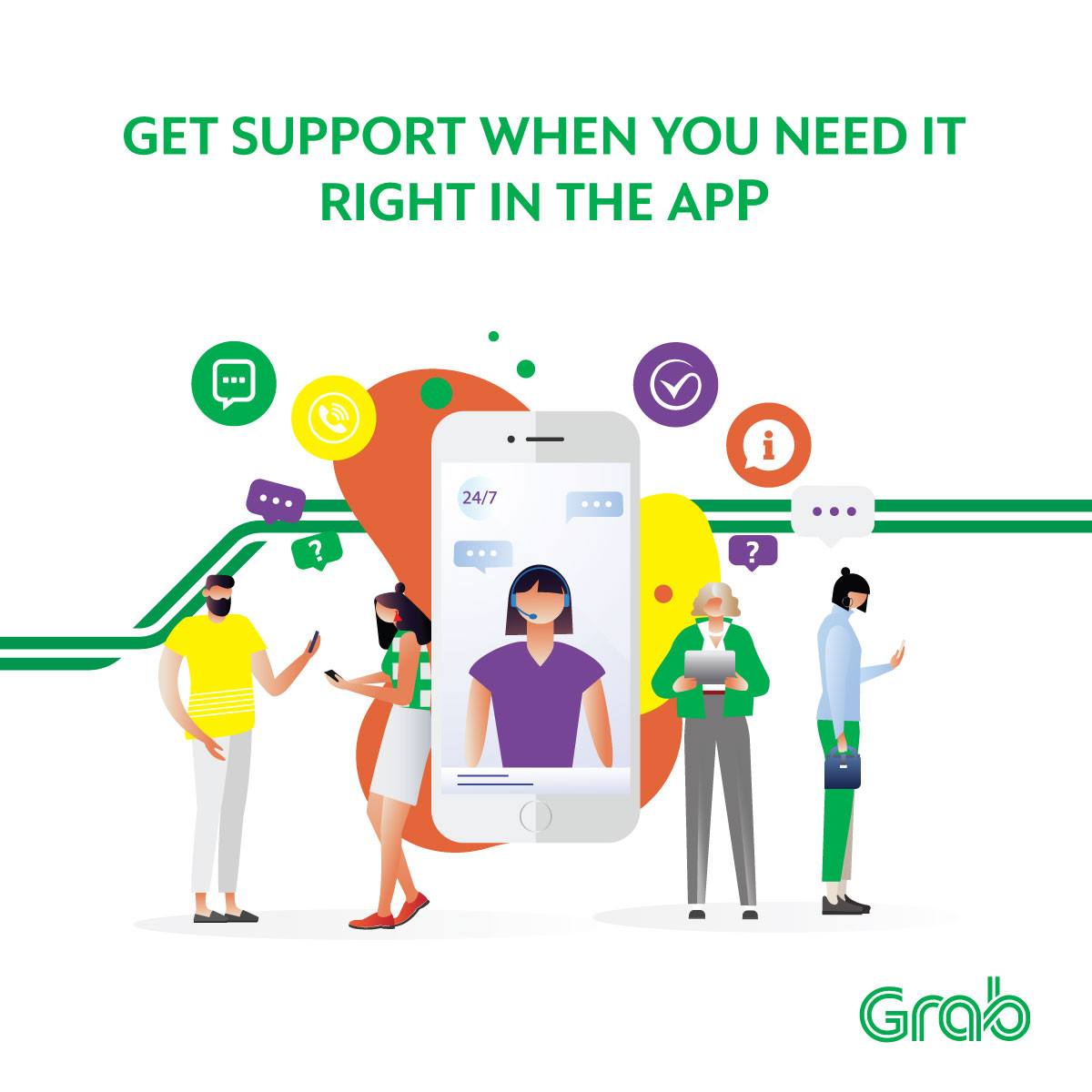 Grab - Looking for some assistance? Support is just within a few taps ...