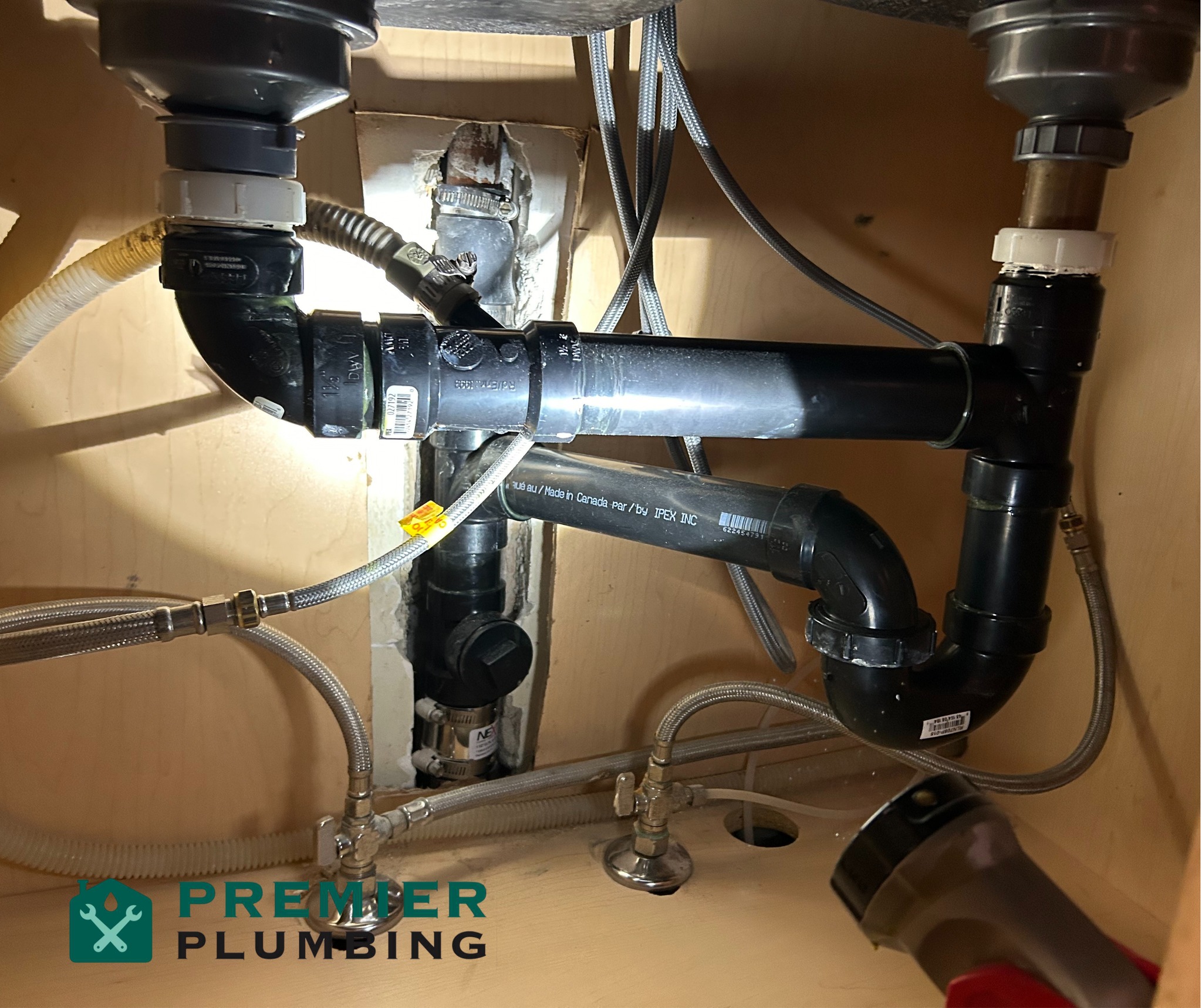 Premier - Re-piping the kitchen sink at Bridgetown Dr! The old lines ...