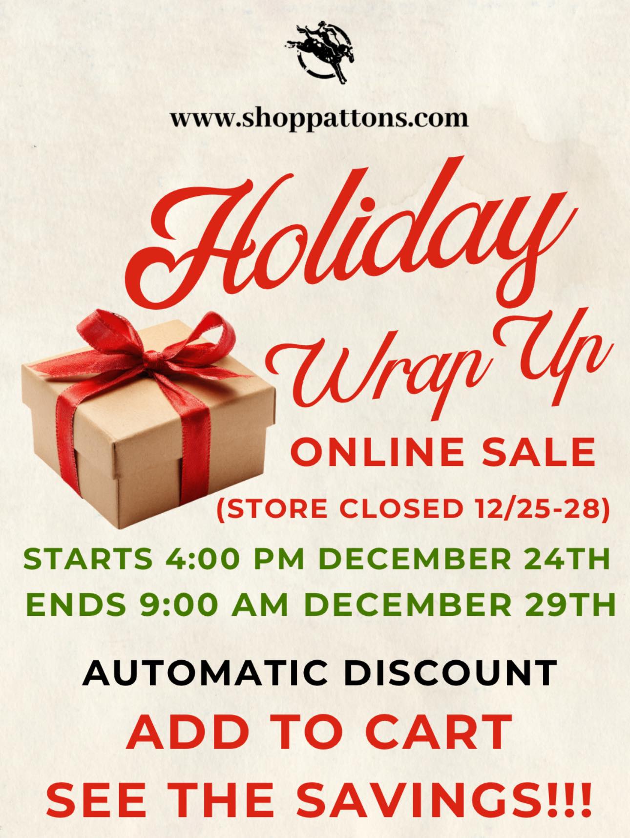 🟥⬜️🟩Help us get the word out!!🟩⬜️🟥... - Patton's Western Wear | Facebook