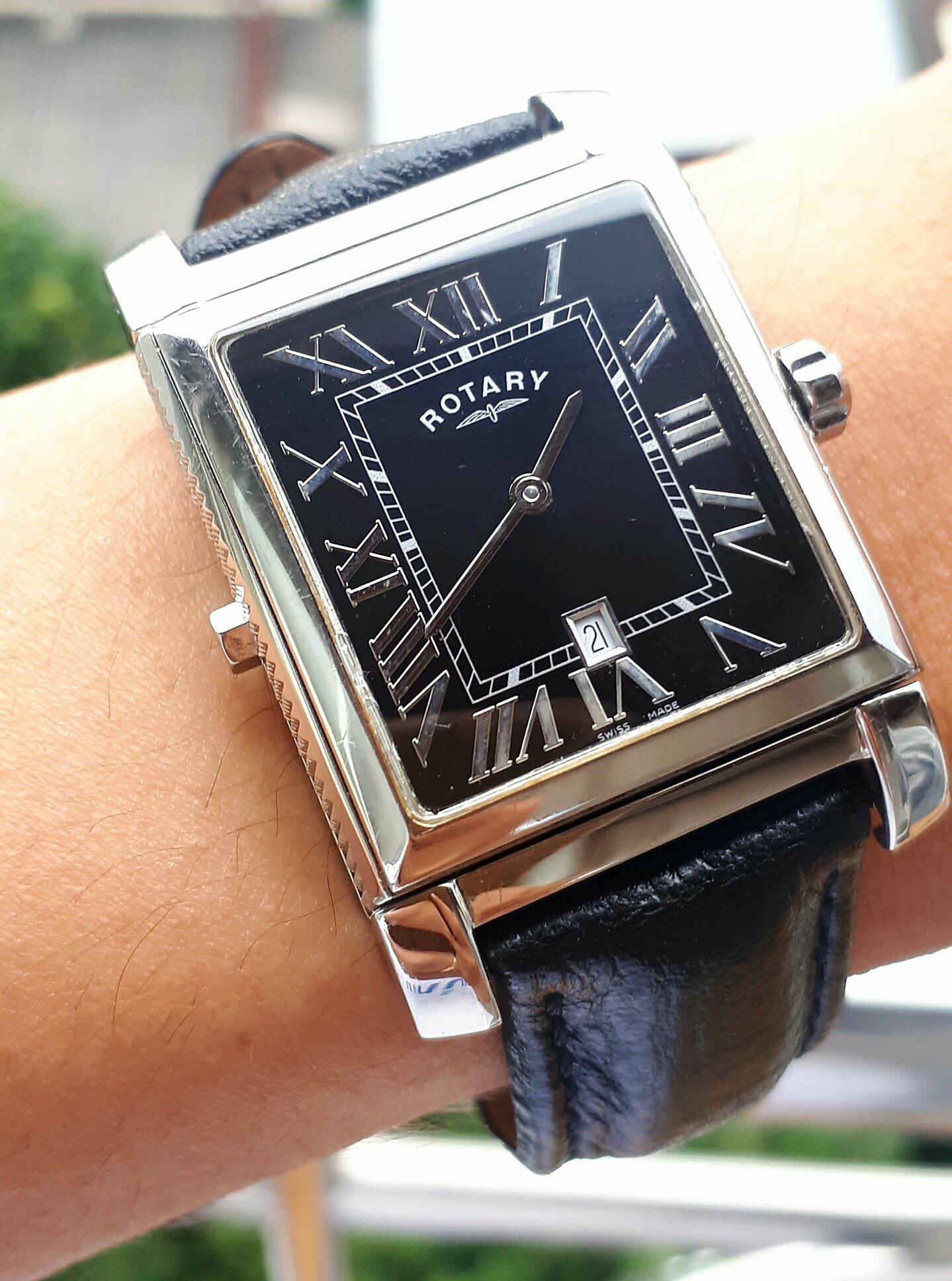 นาฬิกาคุณปู่ - ขาวหรือดำ??? 2 in 1 ROTARY **REVERSO**...