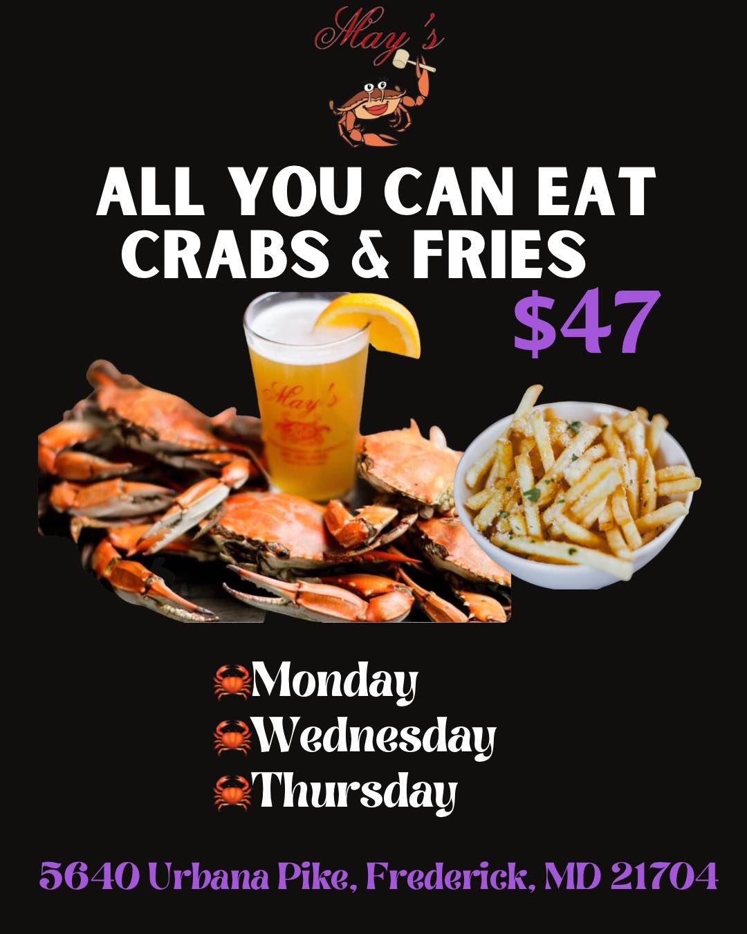 All you can eat 🤤 Crabs 🦀 &... - May's Seafood Restaurant | Facebook