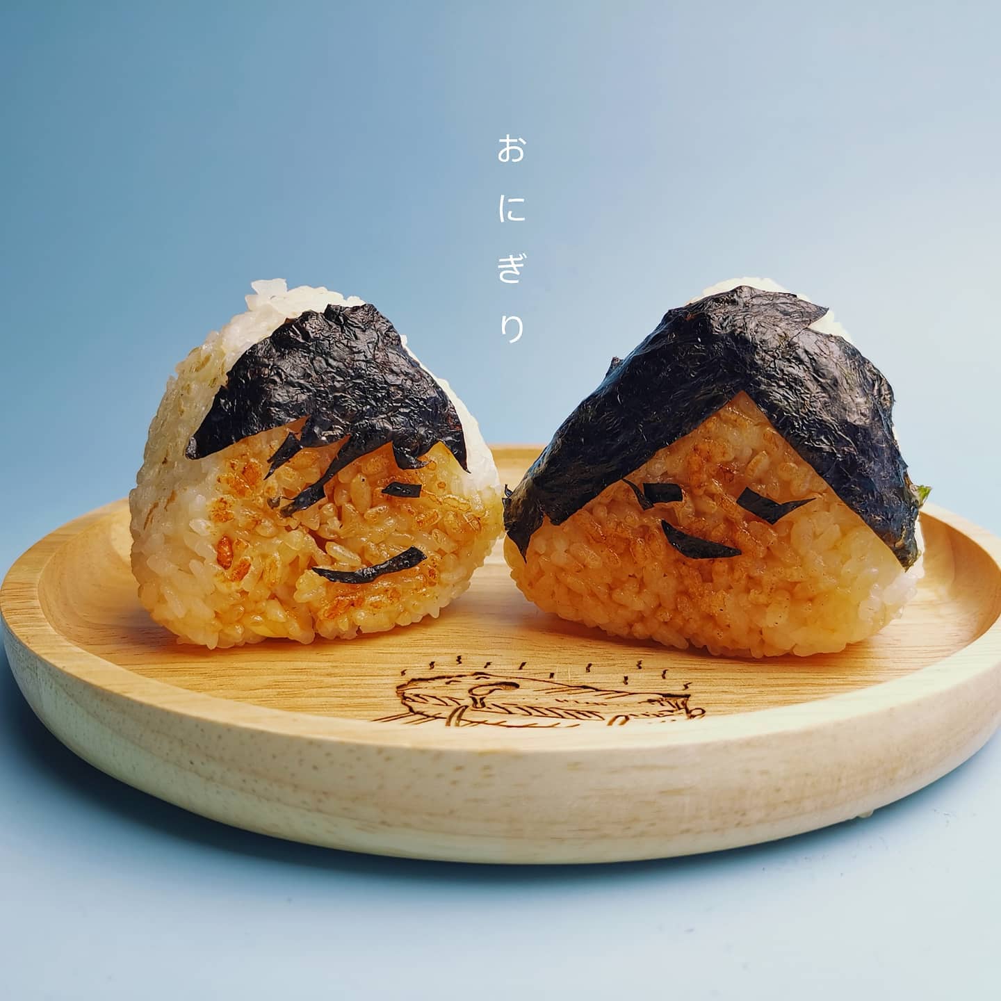 Just Kageyama eating his Onigiri