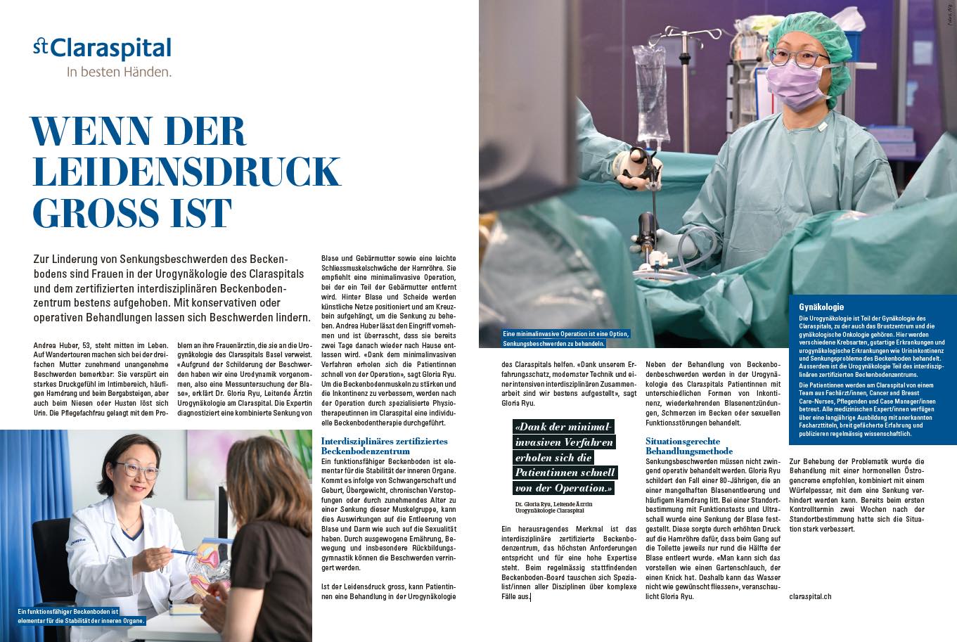 St. - Beckenbodenbeschwerden sind weiter verbreitet, als oft angenommen ...