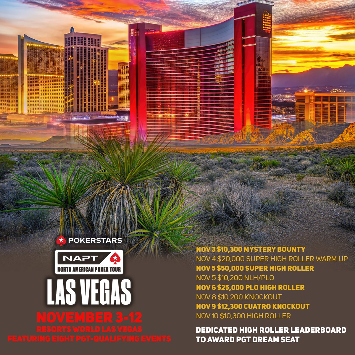 PokerGO - This November, PokerStars NAPT Las Vegas is back at Resorts ...