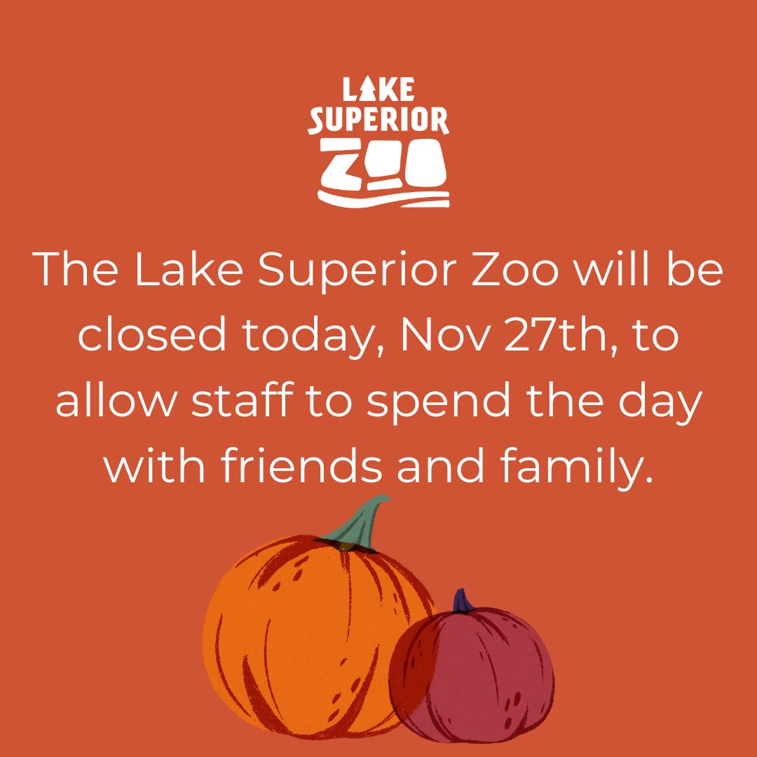 Lake - 🦃🍁 Holiday Closure Notice from Lake Superior Zoo 🍁🦃 The Lake ...