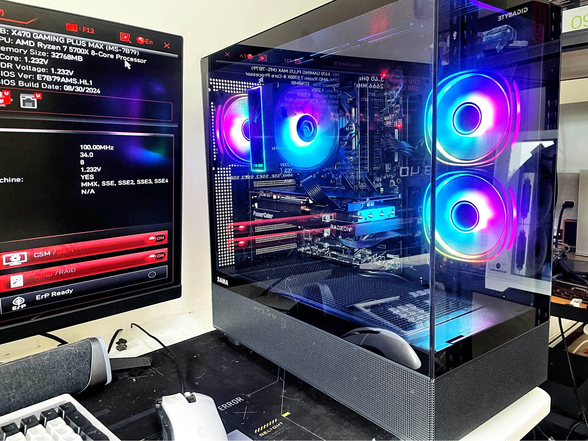 R7 5700x+Rx7800xt 16g(4070效能）4k遊戲主機 高cp值 Cs2 apex 黑悟空 地平線5 燕雲十六聲 三角洲 ...