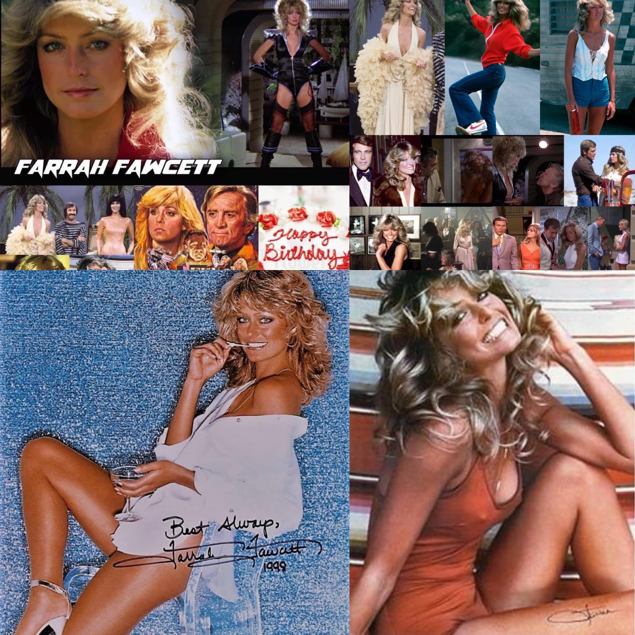 Farrah Fawcett's iconic 1976 swimsuit poster