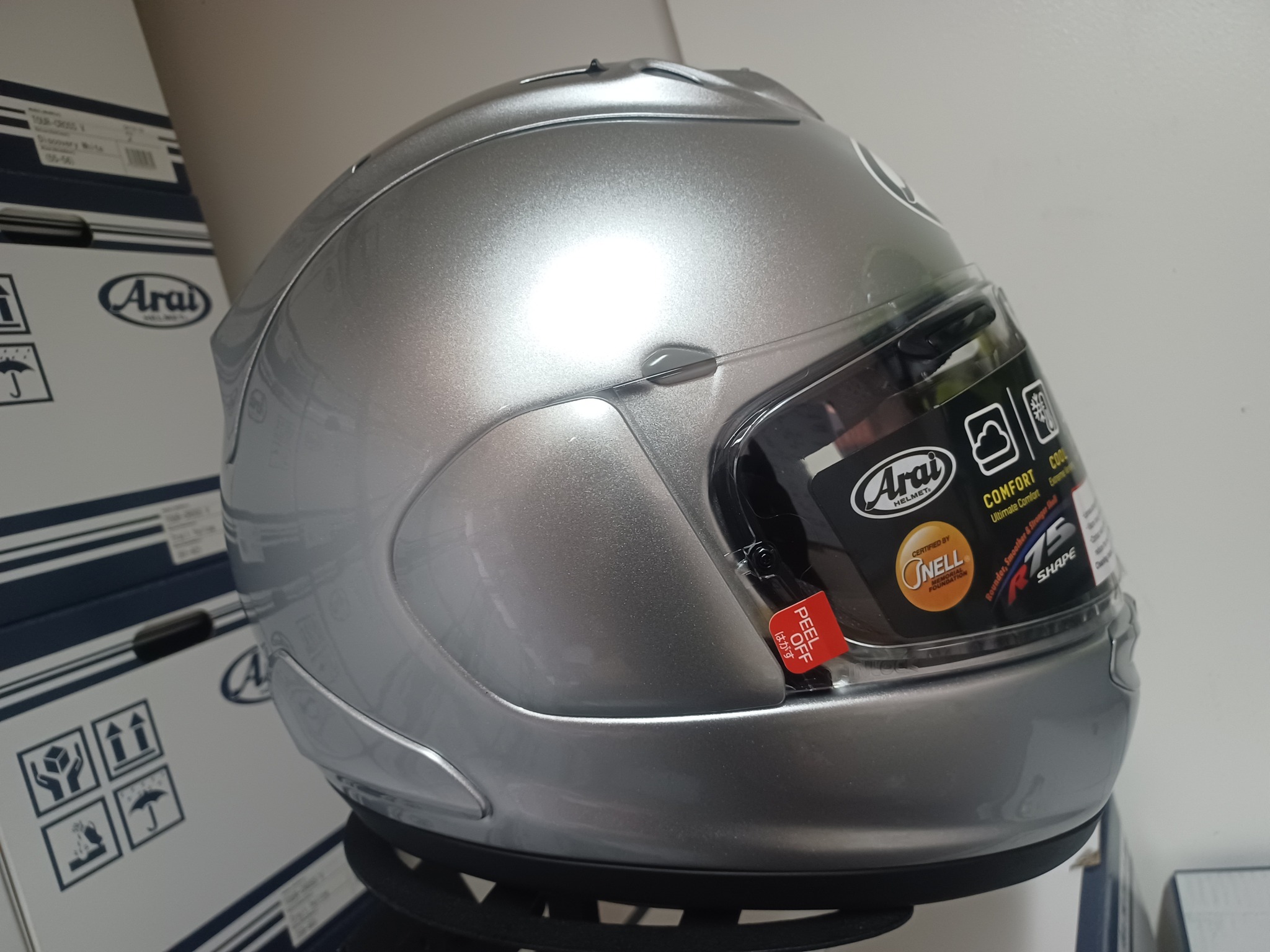 ARAI RX7X ALUMINUM SILVER 57-58 Medium 37500 pesos Motology