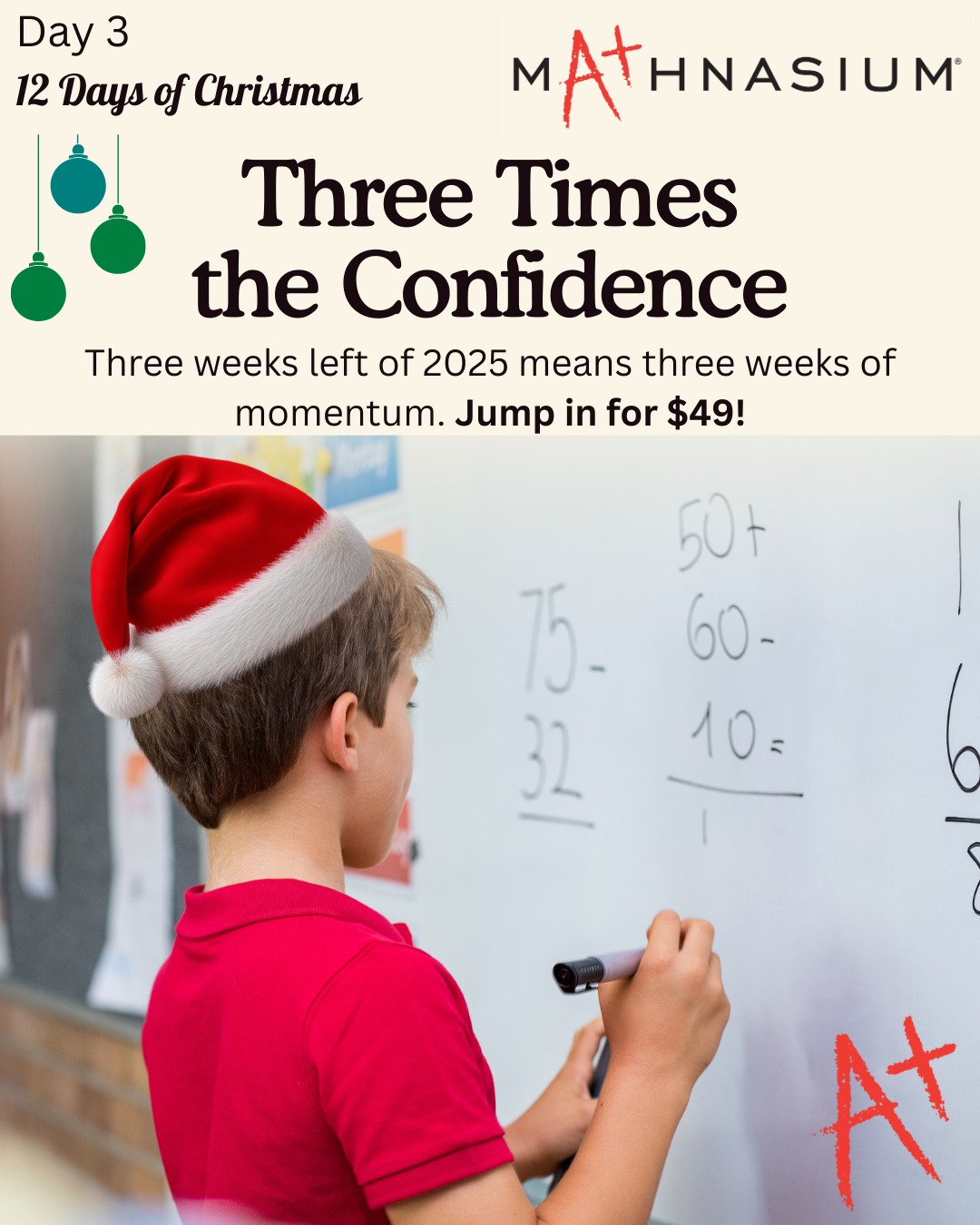 🎄 Day 3 of our 12 Days of... - Mathnasium of McKinney | Facebook