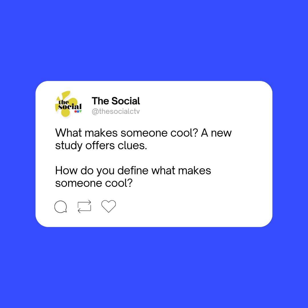 The Social - ️ How do you define what makes someone cool? ️ 'What Makes ...