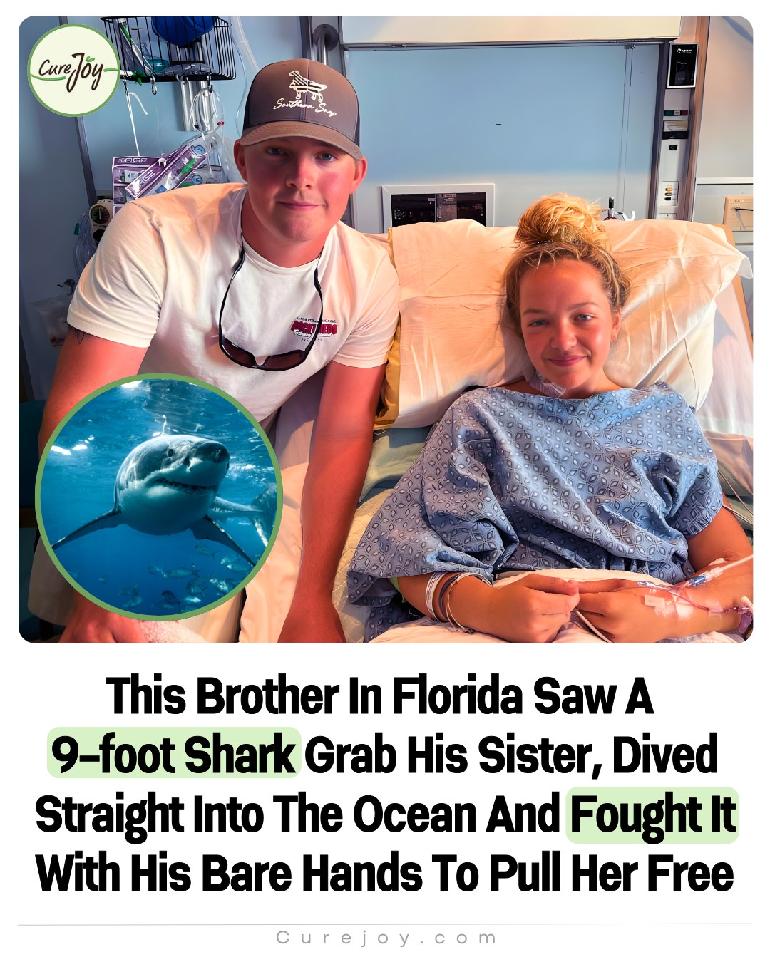 Curejoy Recipes - Florida brother vs. 9-foot shark: In a... | Facebook