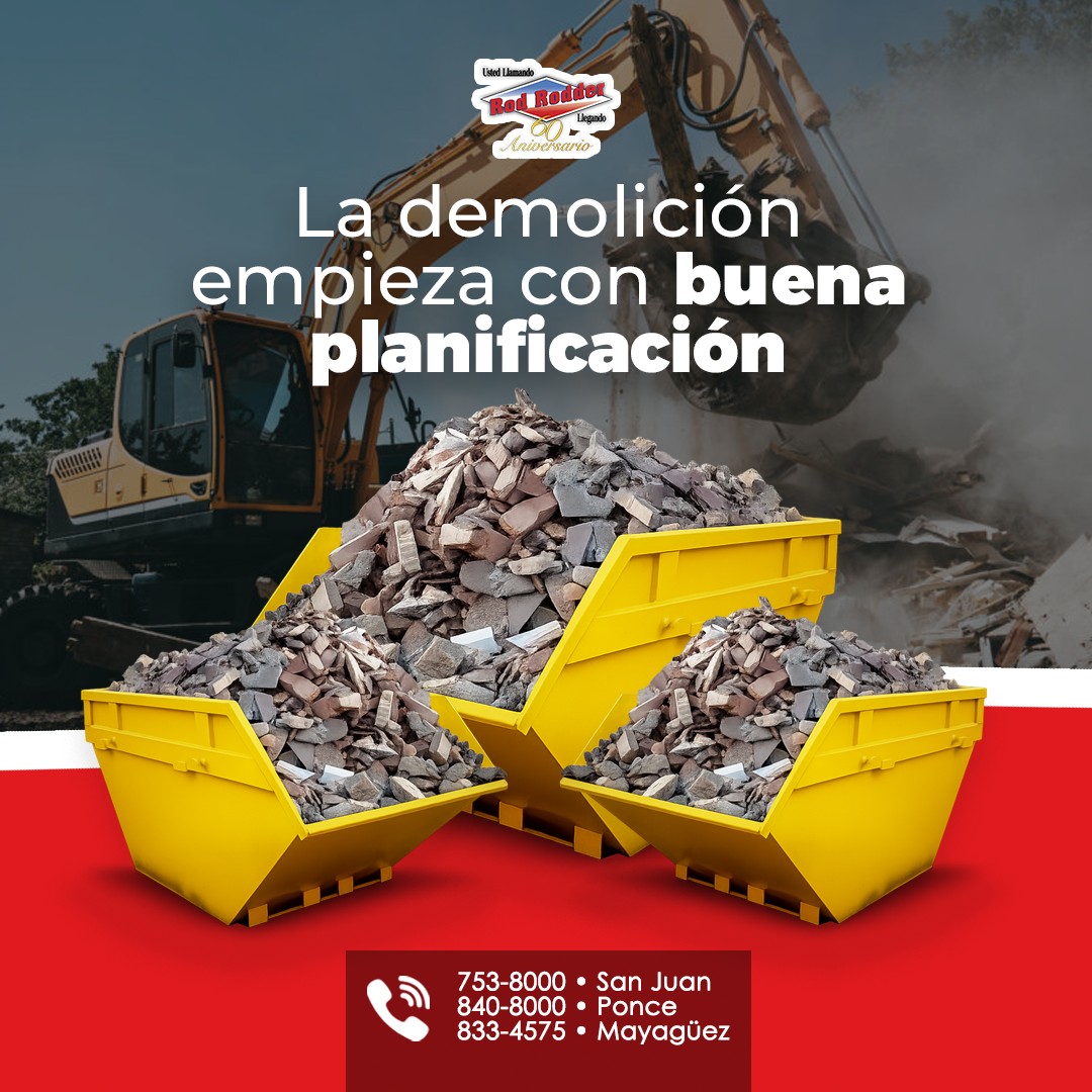 Plomero - Derribar es fácil, pero manejar los escombros con orden y ...
