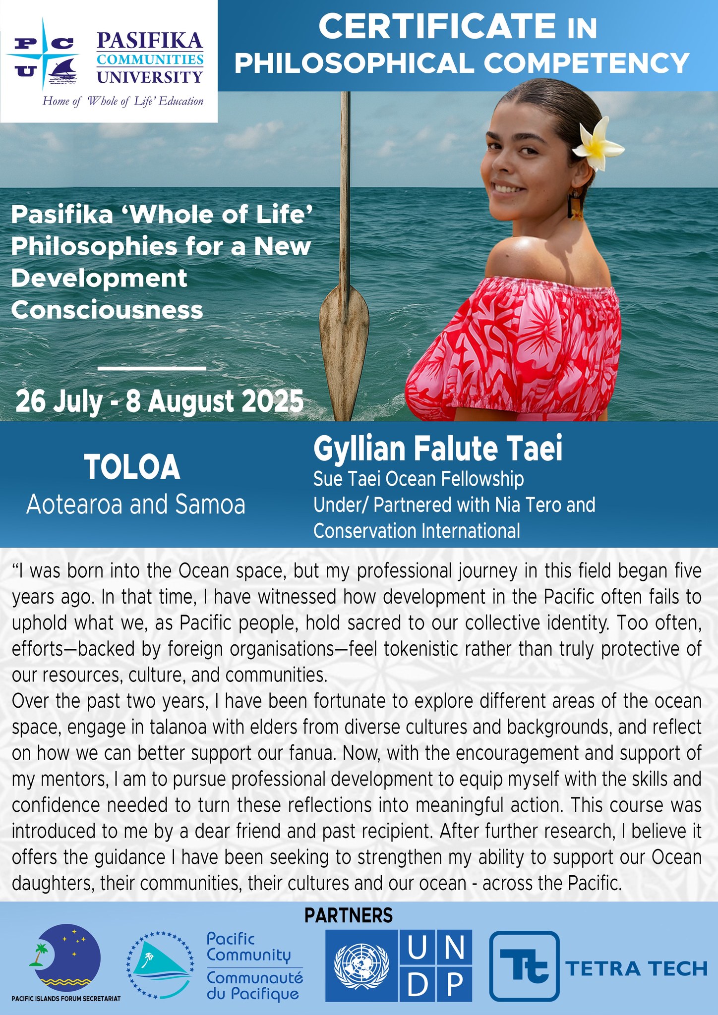 Pasifika - Introducing Toloa (participant) Gyllian Falute Taei, a ...