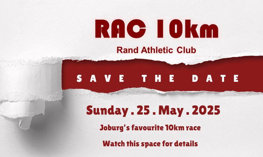 Runners' - 🗓️ Save the date 🗓️ 25 May 2026 RAC’s 10km road race Further ...