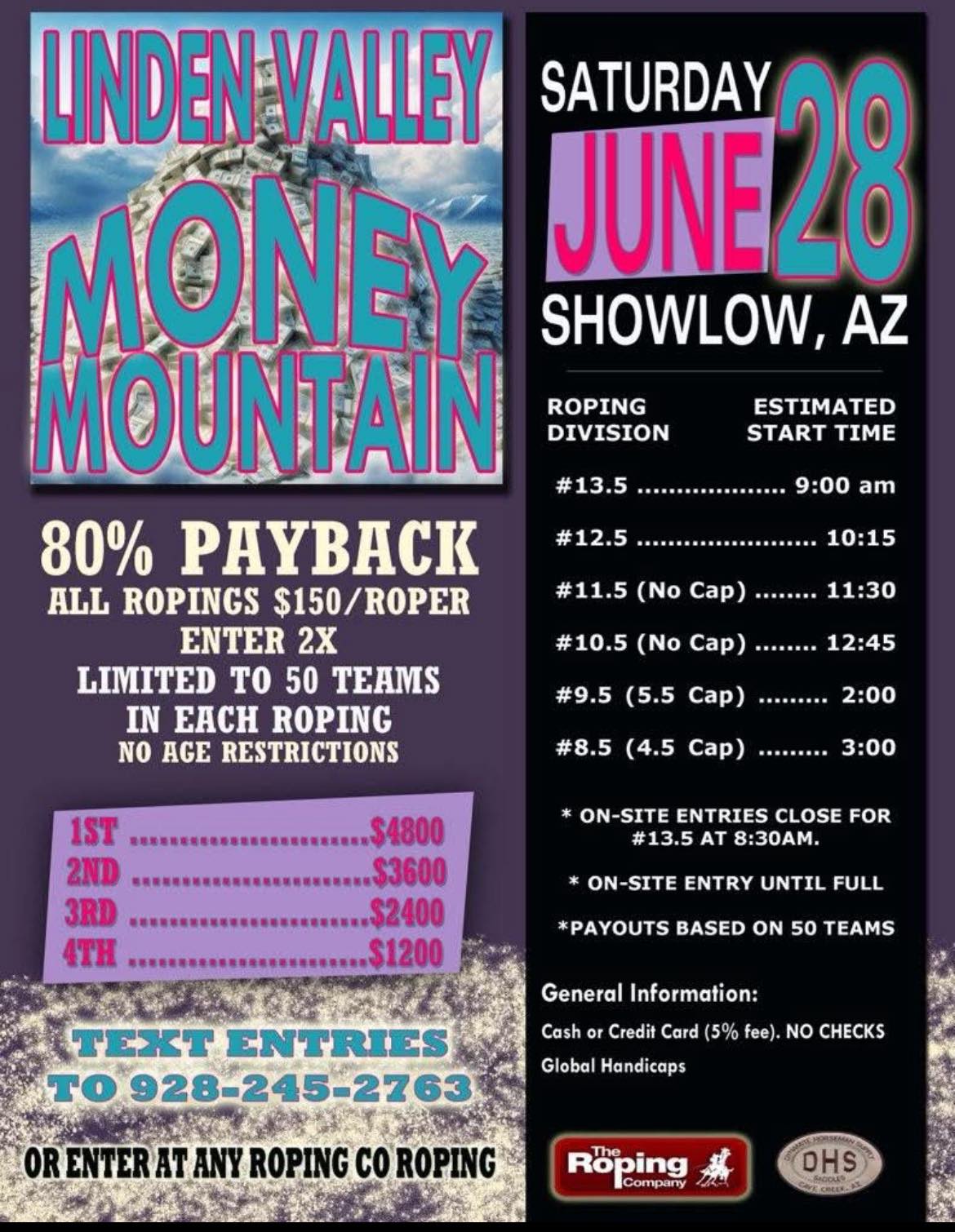 The Roping - Ropers! Don’t forget to get your entries texted in to the ...