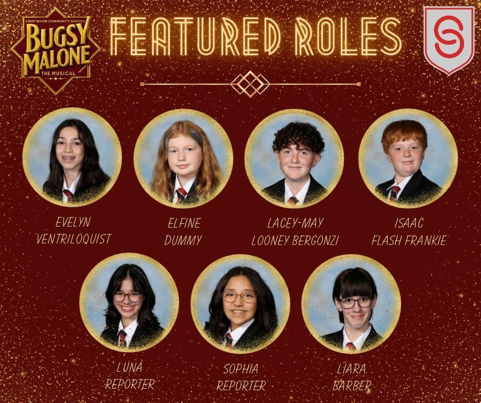 Crestwood - 🎭 BUGSY MALONE – FEATURED ROLES 🎭 Every day, we’ll be ...