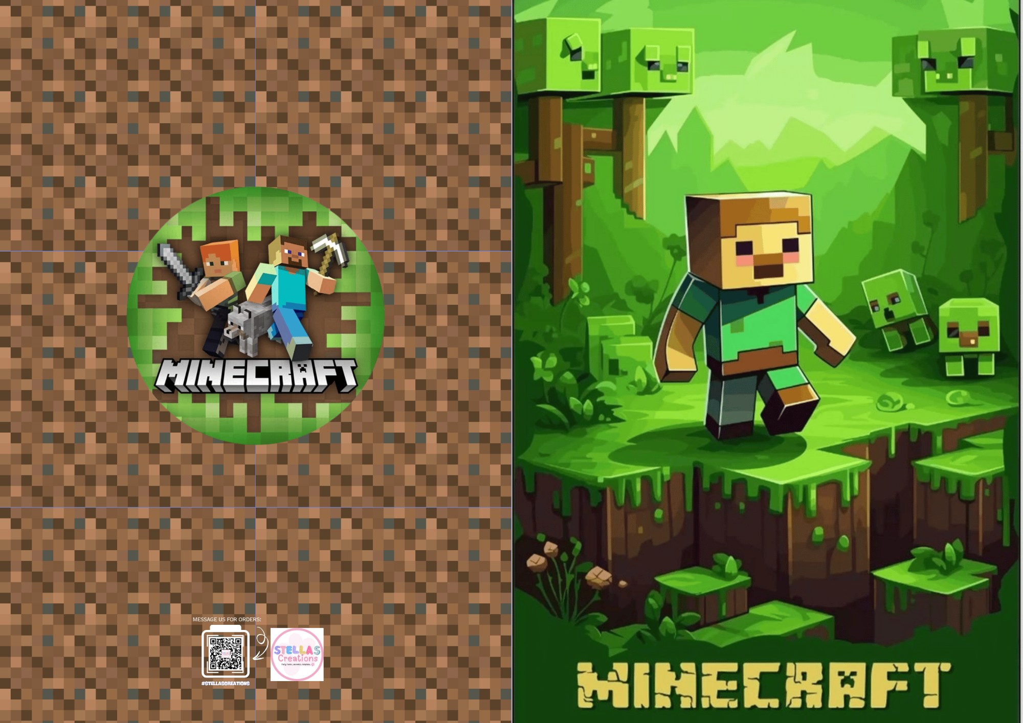 ‼️FREE TEMPLATE‼️😍 Minecraft Notebook... - Stellas Creations | Facebook