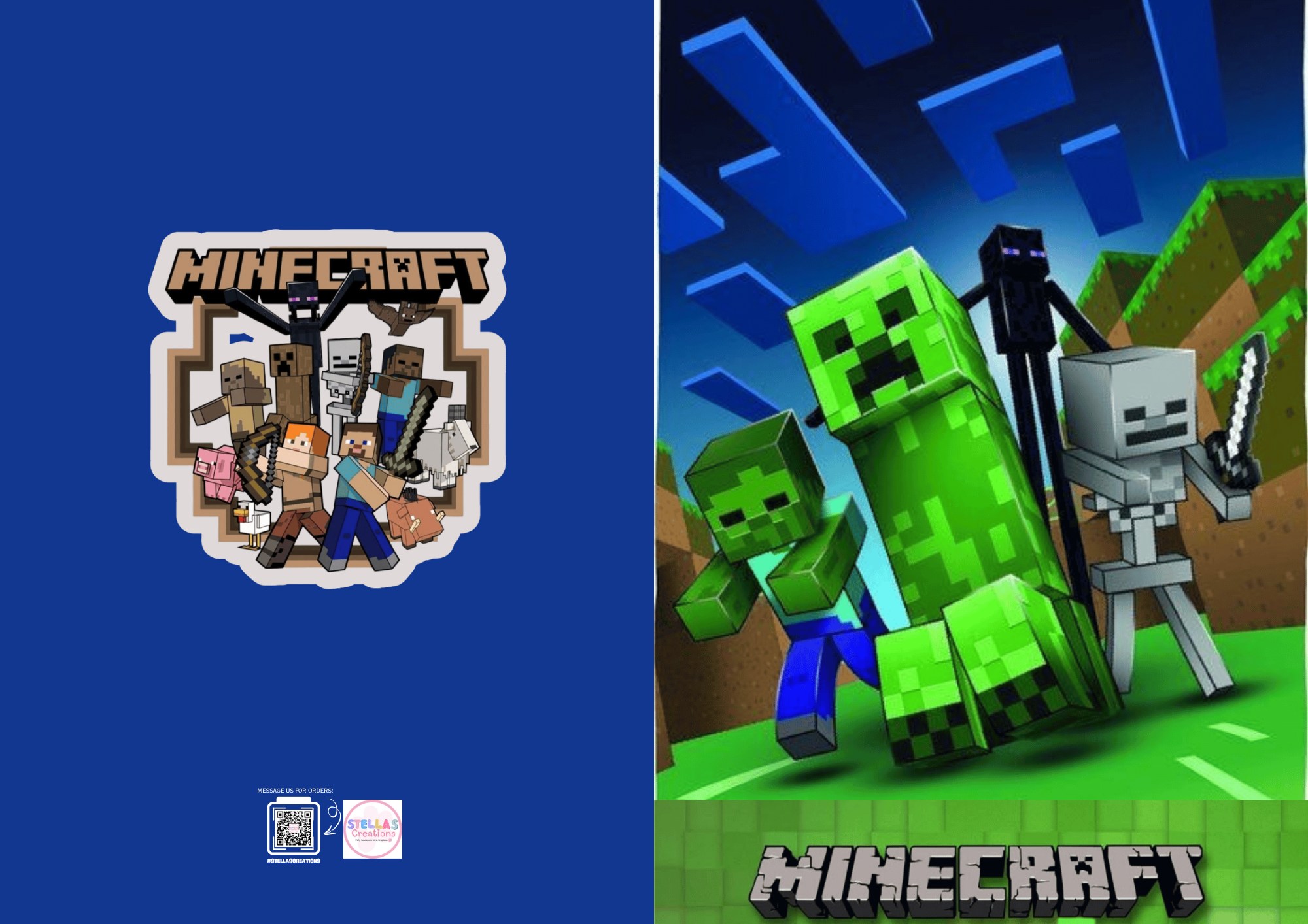 ‼️FREE TEMPLATE‼️😍 Minecraft Notebook... - Stellas Creations | Facebook