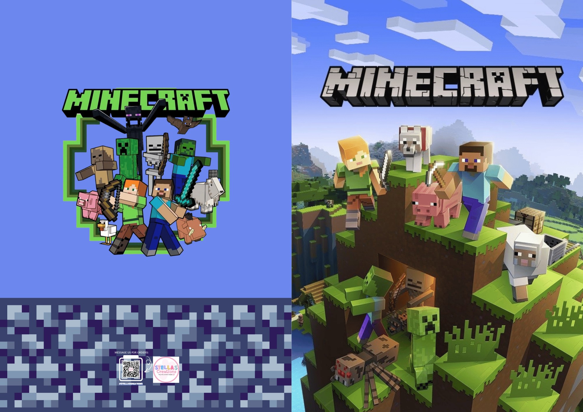 ‼️FREE TEMPLATE‼️😍 Minecraft Notebook... - Stellas Creations | Facebook