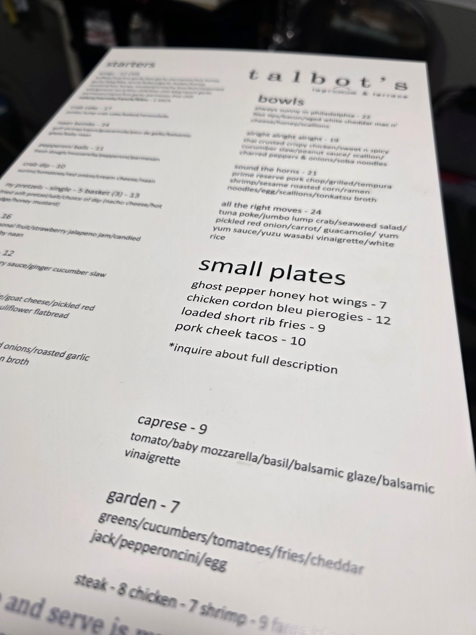 Talbot's Taproom & Terrace... - Talbot's Taproom & Terrace