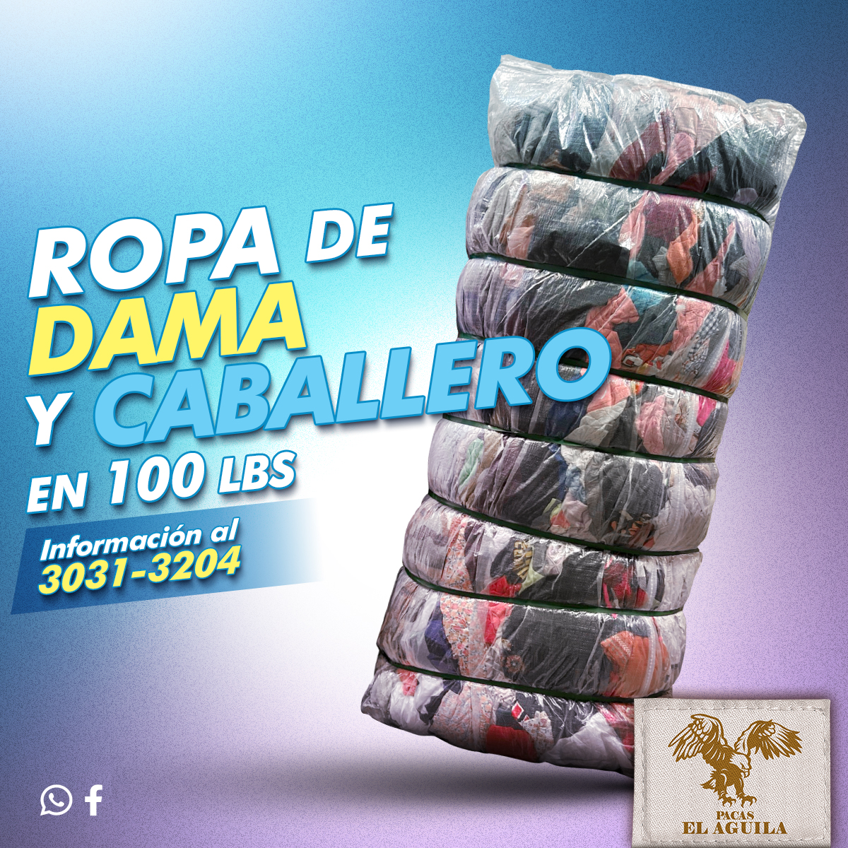 Importadora - 👚👕 ¡Ropa de dama y caballero en pacas de 100 lbs! En ...