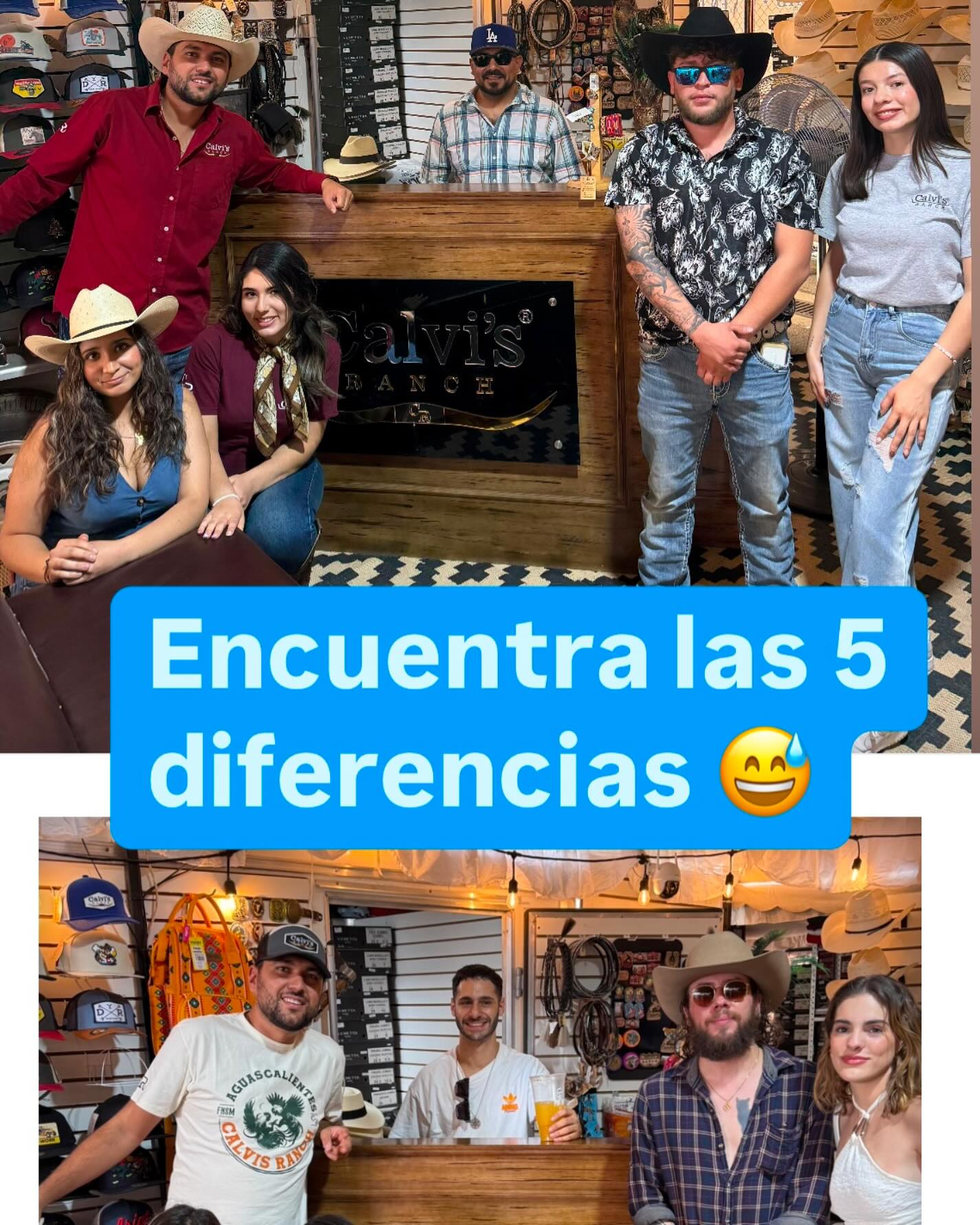 Calvis Ranch - Encuentra las 5 diferencias 😅 SOLO... | Facebook