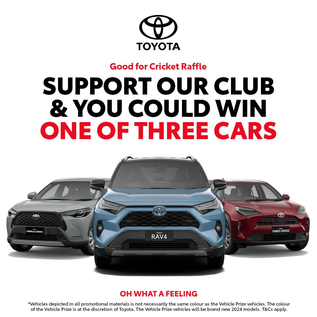Caboolture Sports Cricket - 🎉 Raffle Time: Who Wants to Win a Toyota ...