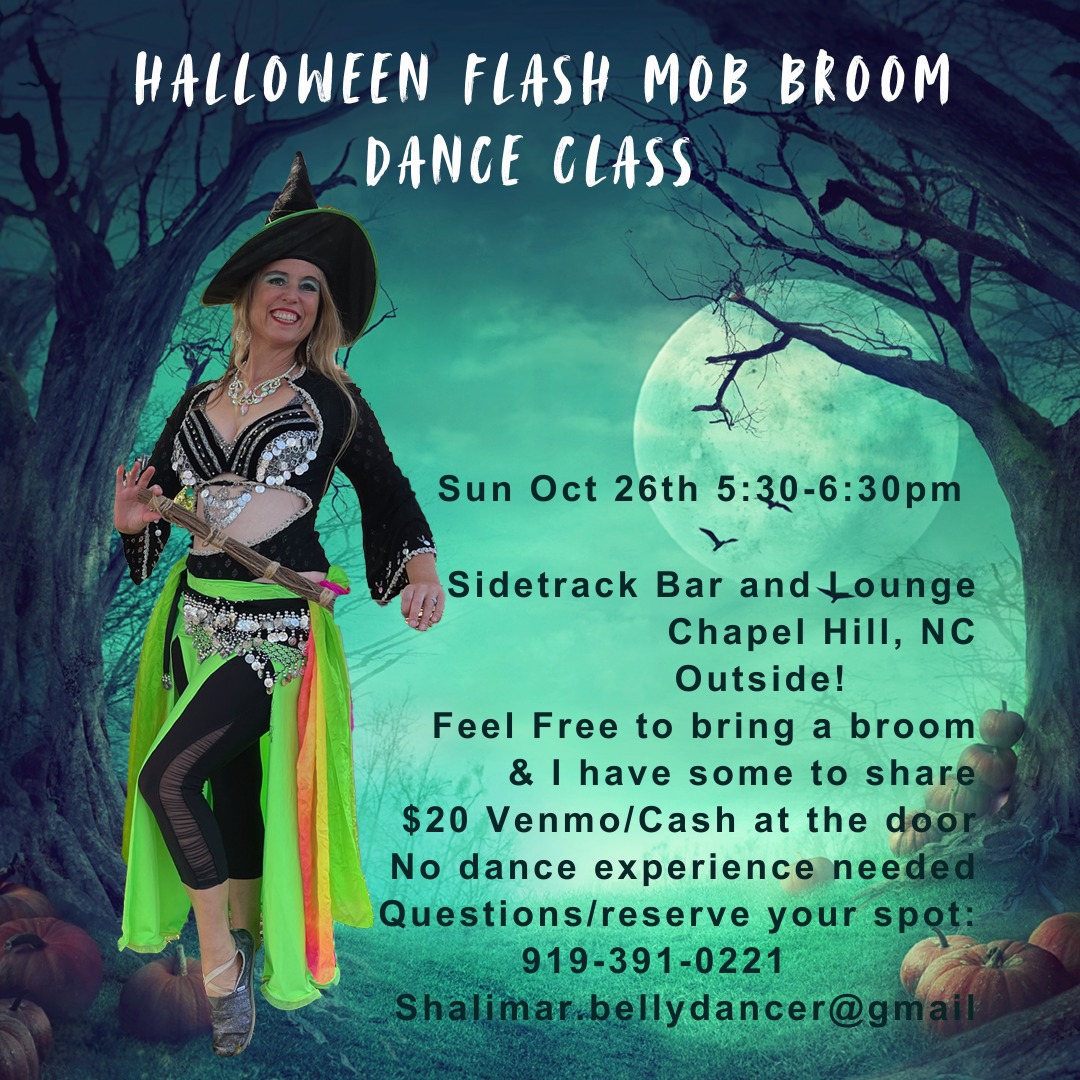 Broom Flash Mob Dance Class Sidetrack Bar Oct 26 5:30-6:30