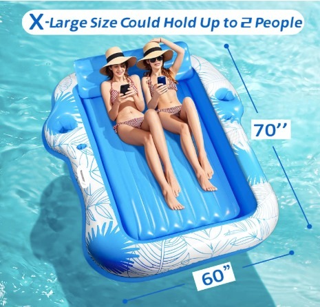 The Bargain - This extra large pool float looks so relaxing, you could ...