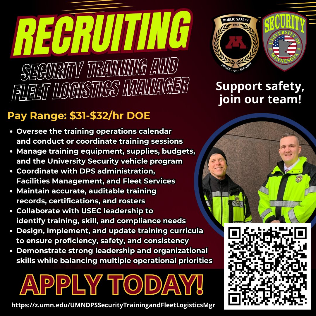 Unive... - University of Minnesota Department of Public Safety