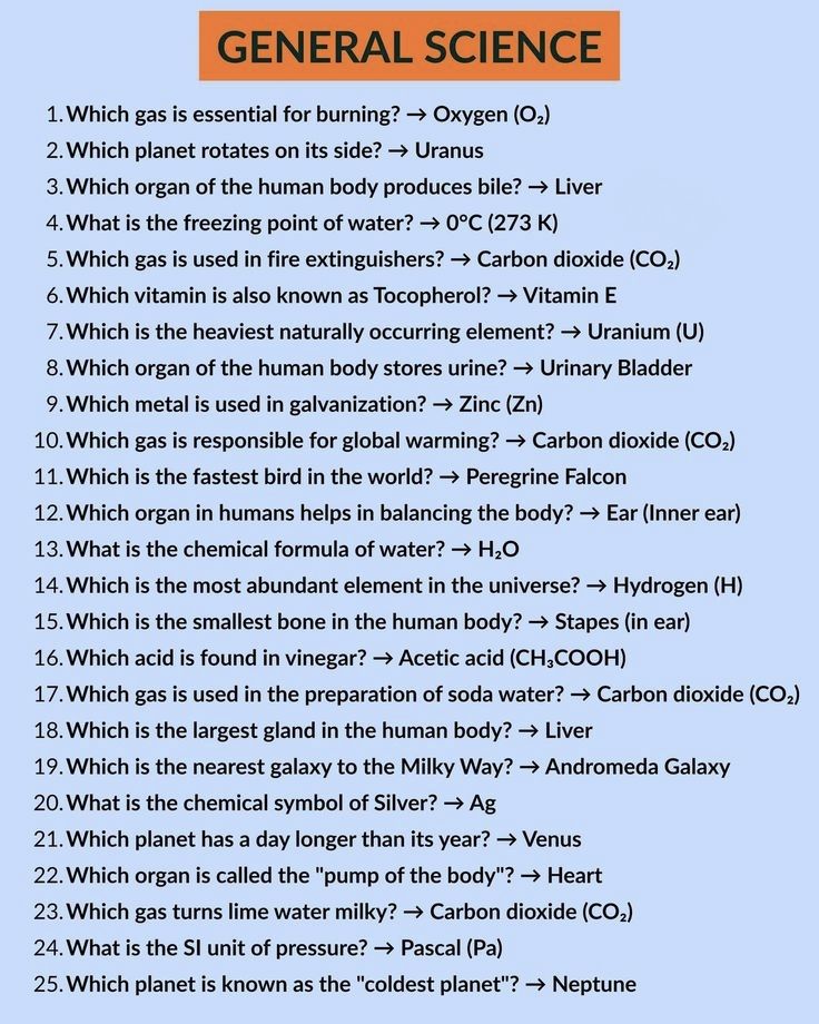 Biology - 📘 GENERAL SCIENCE – Important Questions & Answers 🔬 (Perfect ...