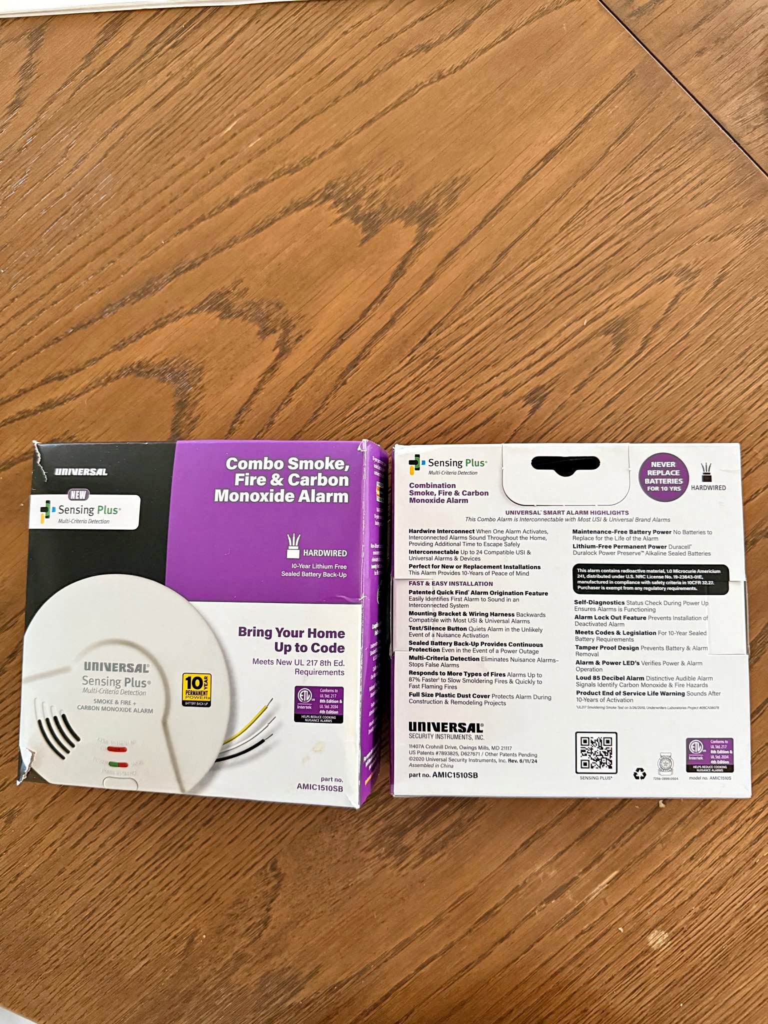 BRK Combination Smoke And Carbon Monoxide Detector – SMIC0105-AC – Hardwired With Battery Backup – 2024 Mfg