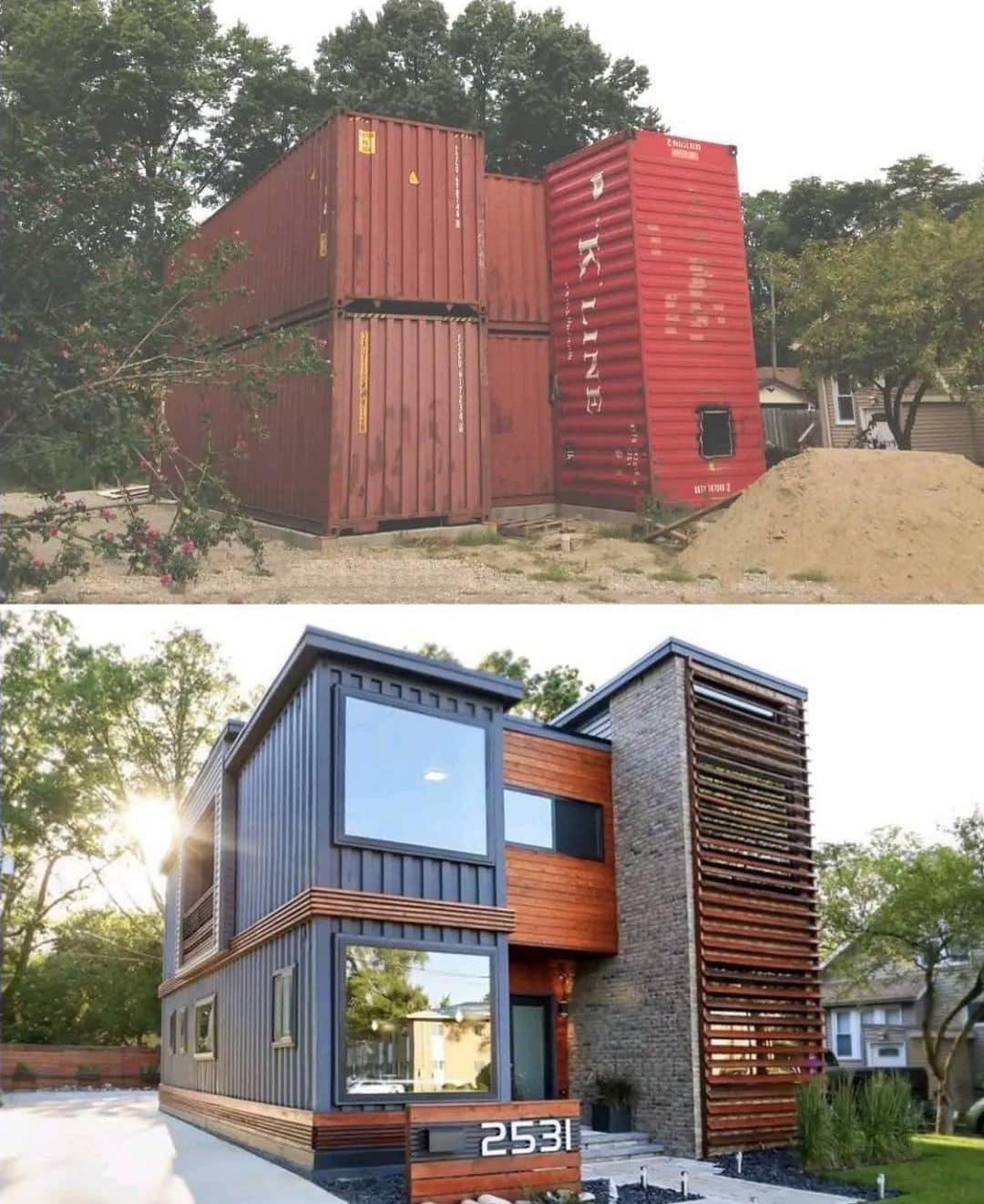 Shipping - Before and After: The Most Jaw-Dropping Shipping Container ...