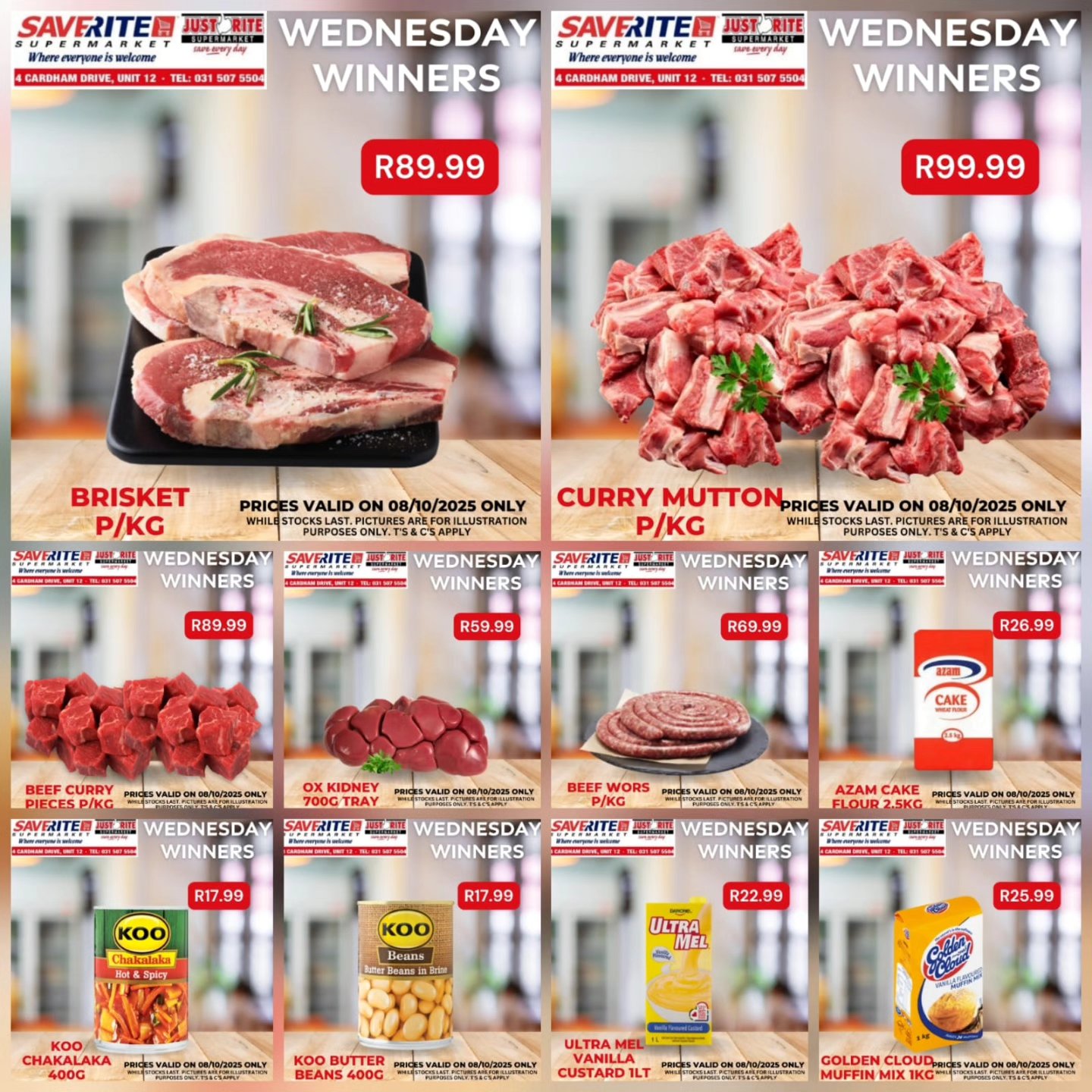 🔵🔴 Wednesday Winners 🔴🔵 More specials... - Saverite Justrite | Facebook