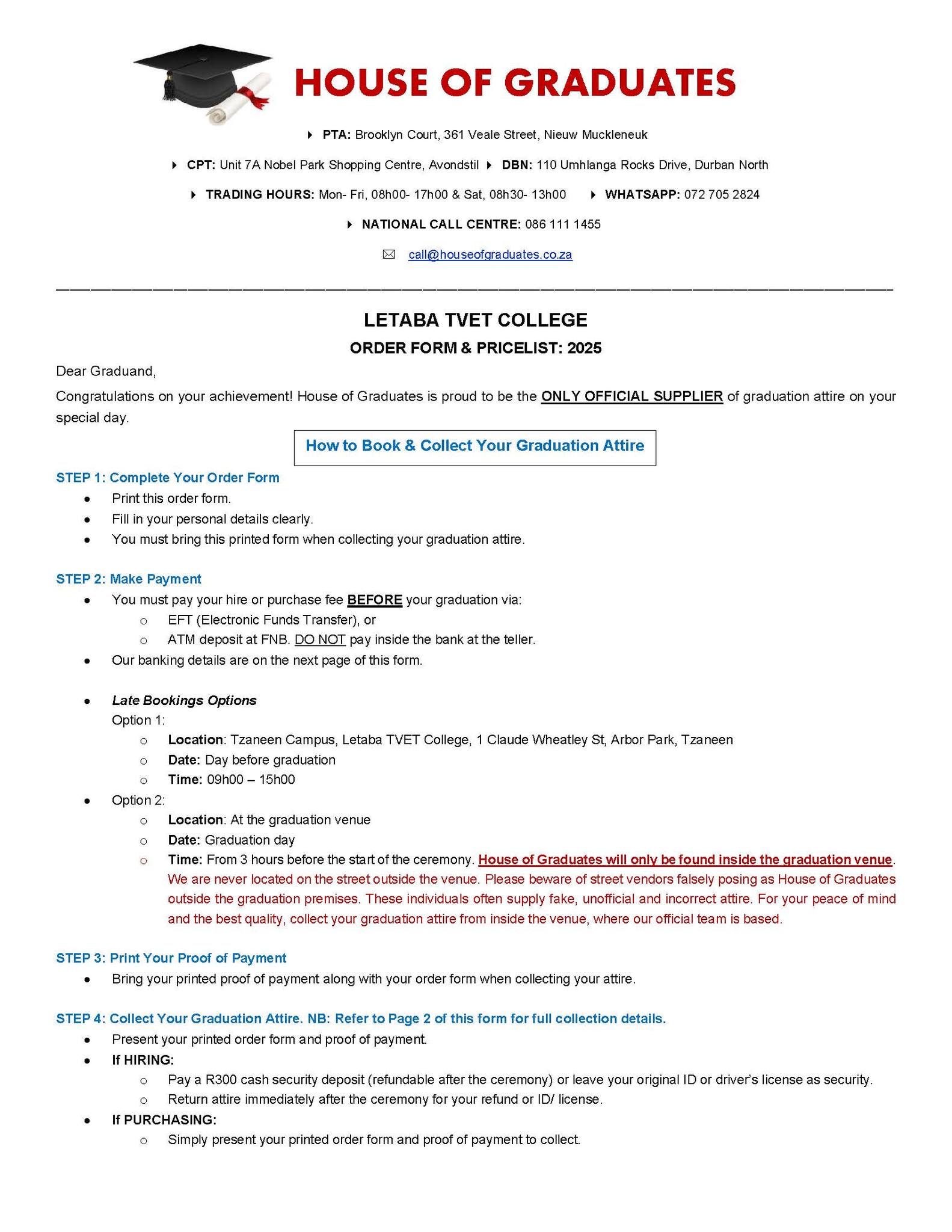 🎓 GRADUATION ANNOUNCEMENT 🎓 Letaba... - Letaba TVET College | Facebook