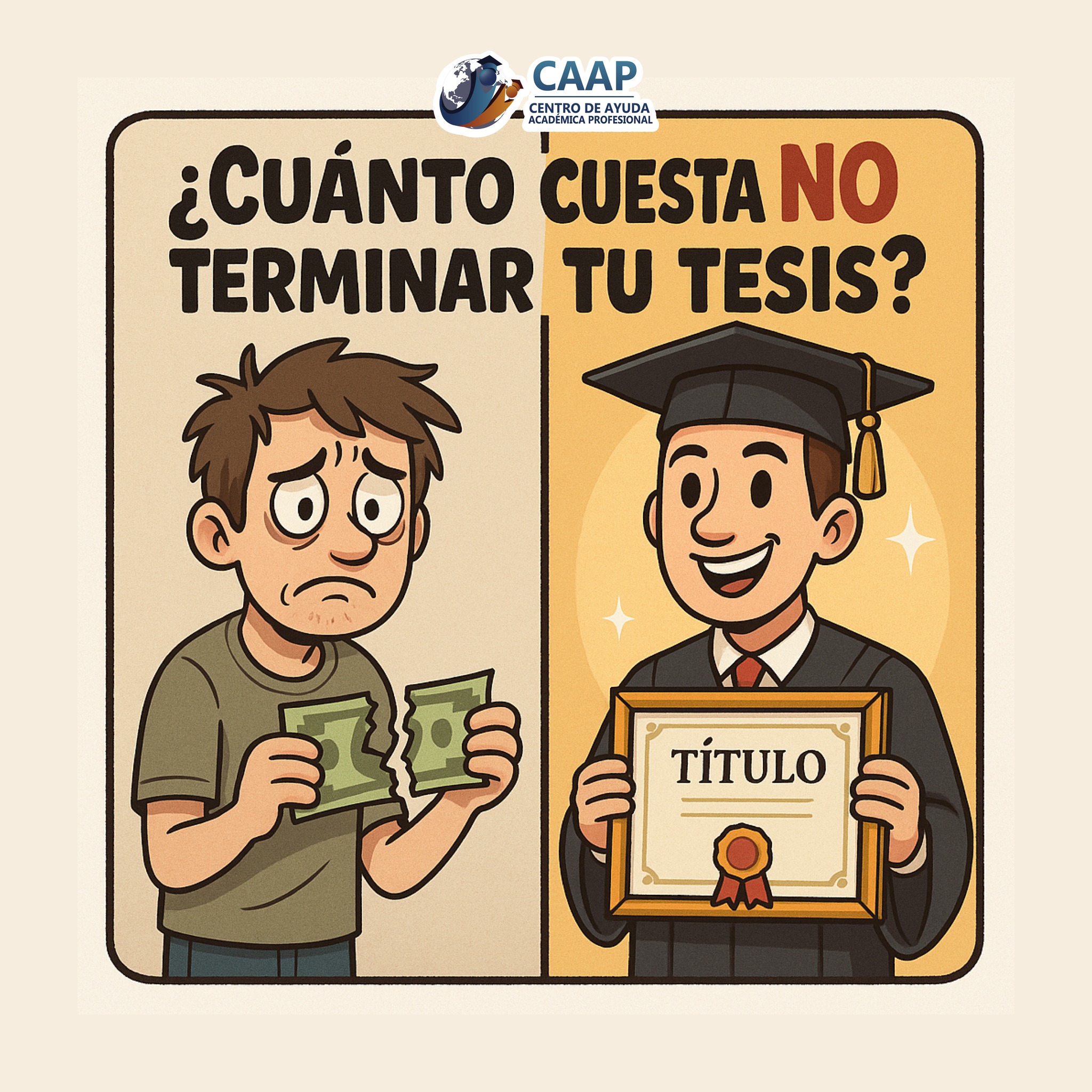 Asesoría - ¿Sabes cuánto cuesta NO terminar tu tesis? Un combo de: 🔄 ...