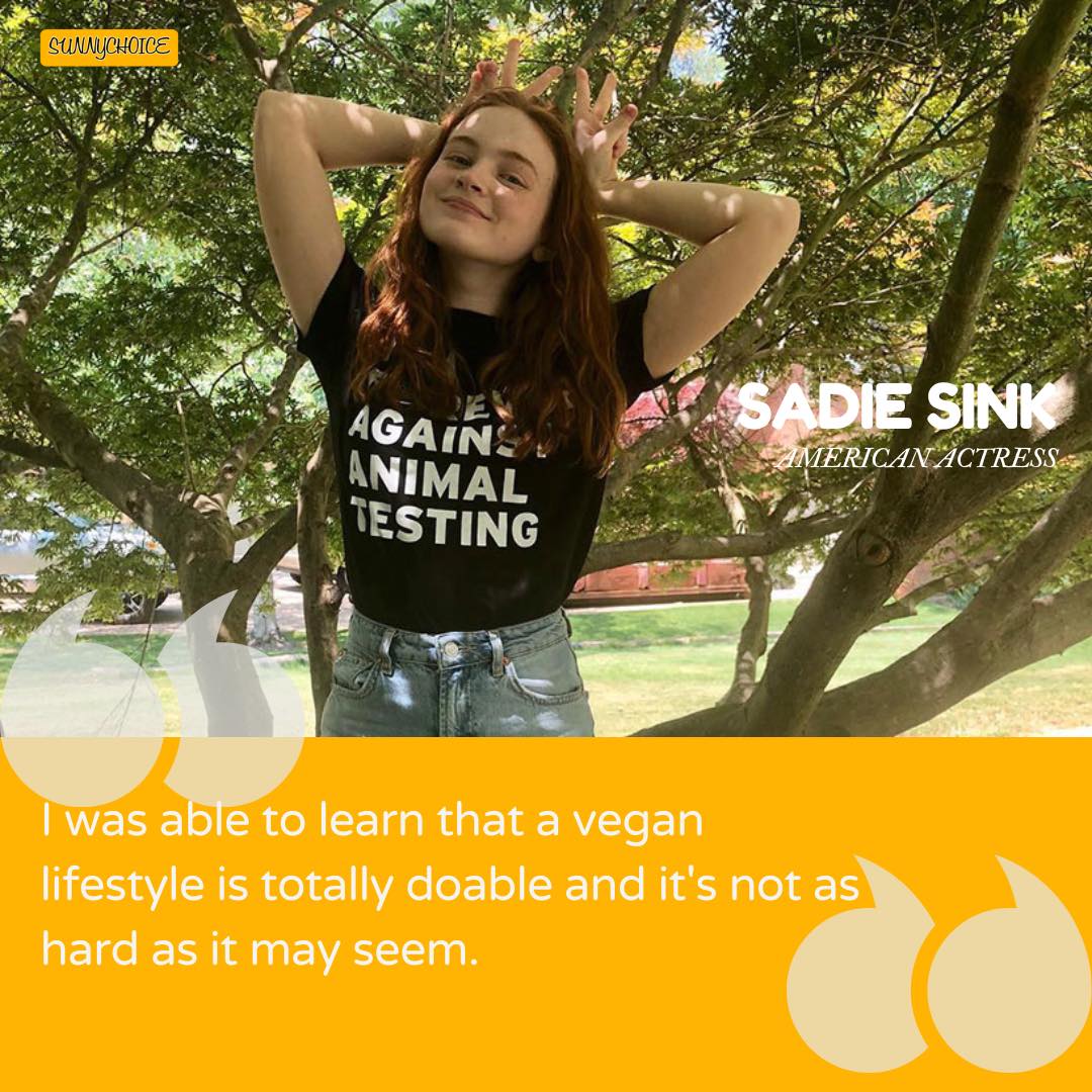SunnyChoice - 🌱 Stranger Things star Sadie Sink credits... | Facebook