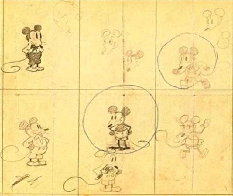 Arte21online - Dibujo del primer Mickey Mouse . Quien fue...