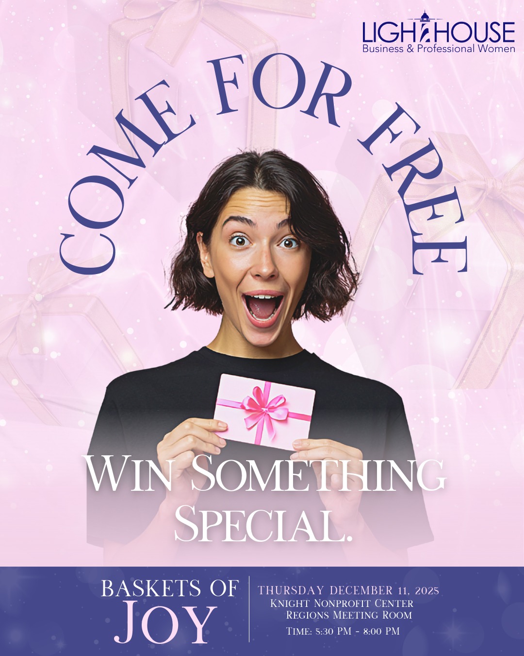 Lighthouse - Baskets of Joy is back! 🎁💜 Join Lighthouse BPW for a FREE ...