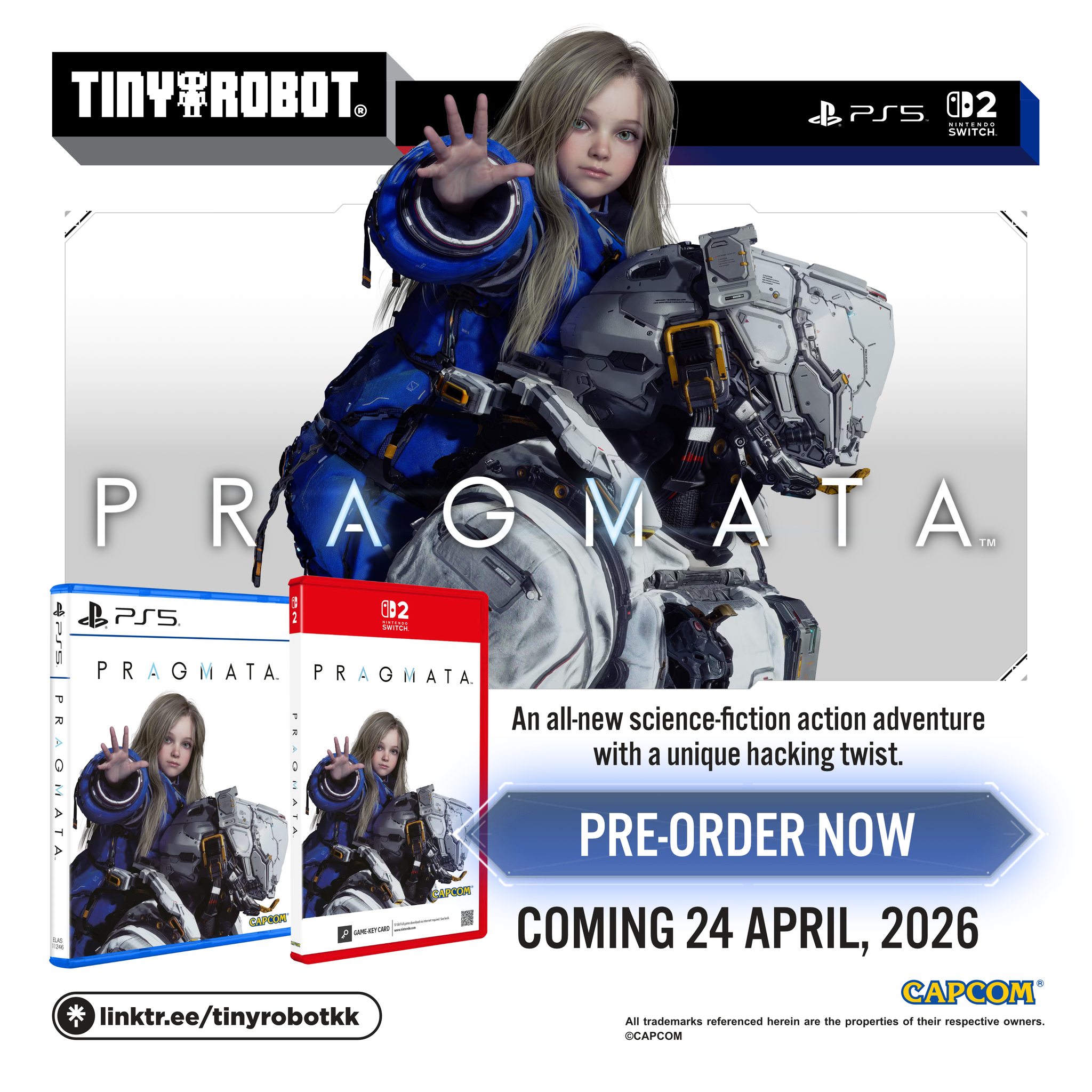 Pre-Order Pragmata for PS5 and Nintendo Switch 2 Now at TinyRobot