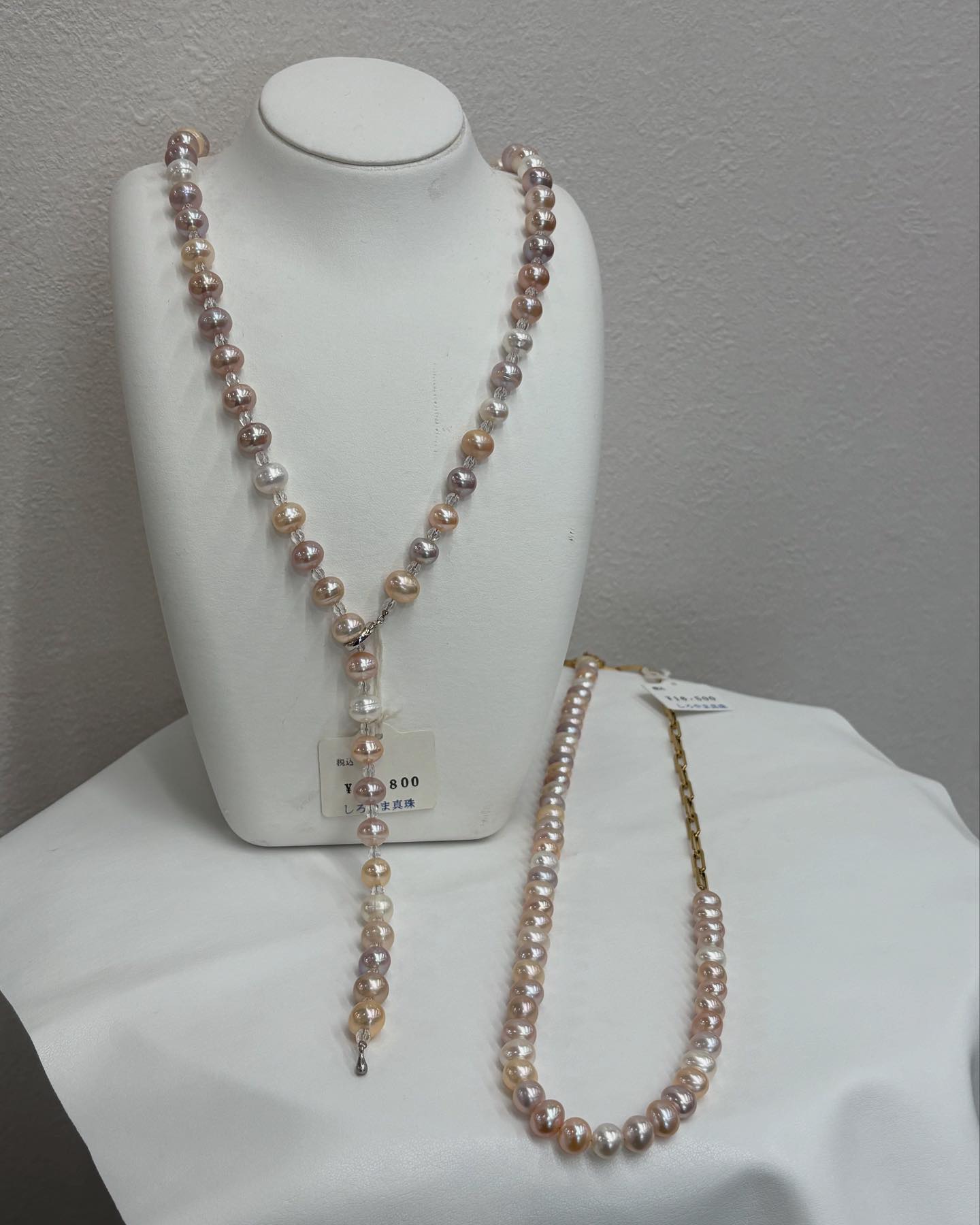 淡水マルチカラー ロングネックレス 🎁🎁 #pearl #pearls #パール