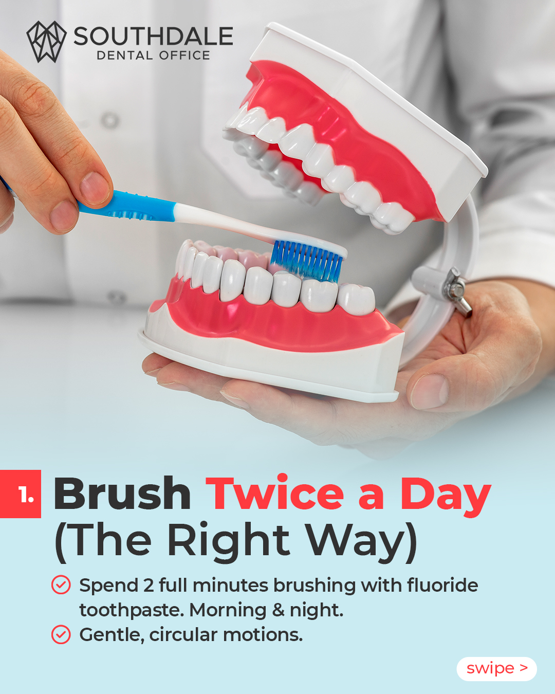 Southdale Dental Office - Hold your toothbrush at a 45-degree angle ...
