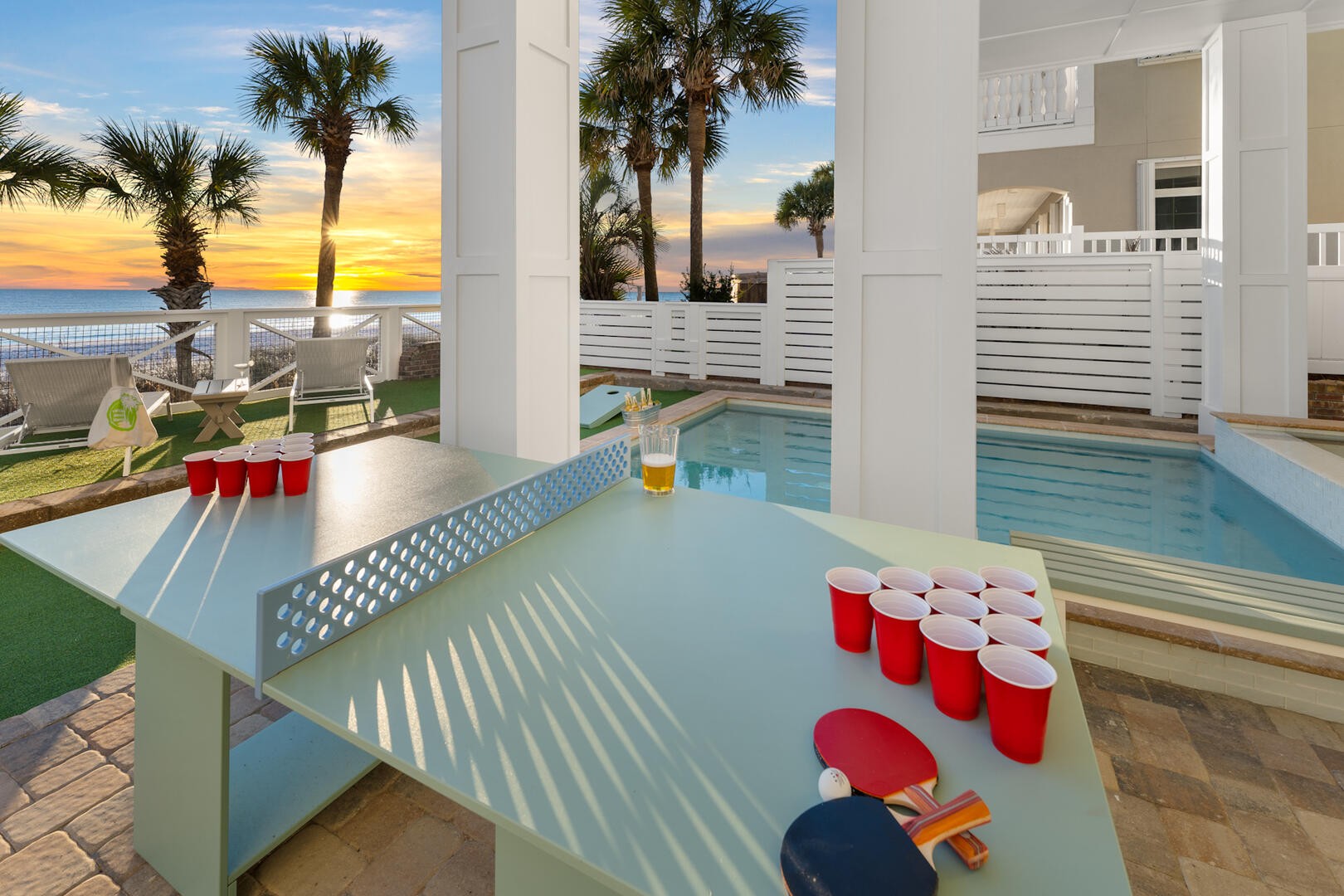 Picture of Holiday - 5 O'Clock Somewhere, beachfront in PCB. Private heated pool, elevator, game room with ...