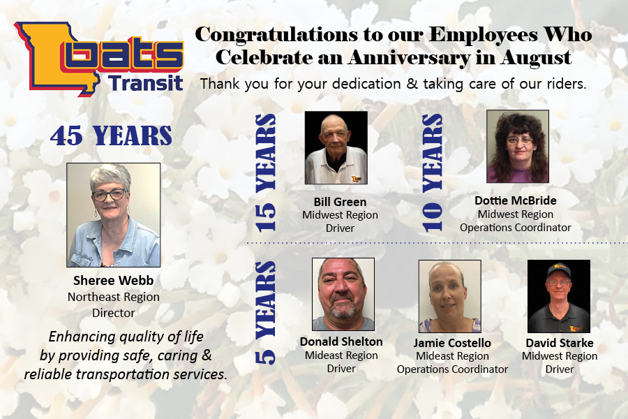 OATS Transit - Happy Work Anniversary to these incredible...