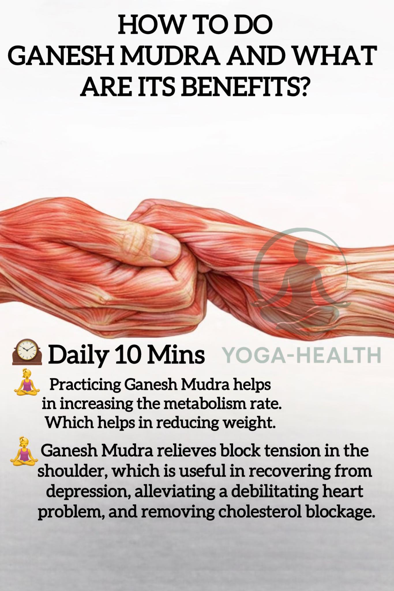 Yoga-Health - 👍🧘👍How to Do Ganesh Mudra:- 1. Sit comfortably or stand ...