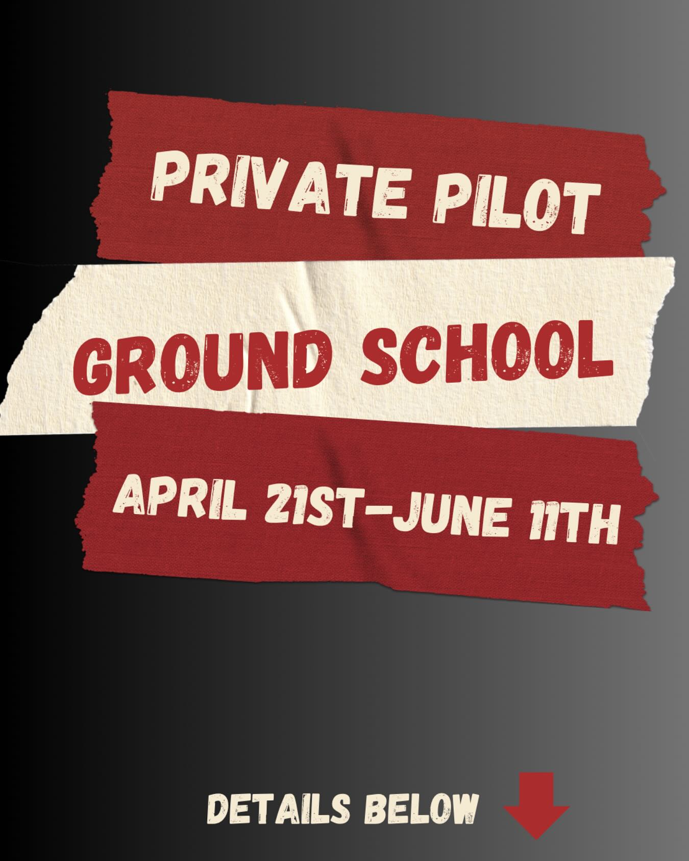 Bravo - Ground School Enrollment Now Open! Join us for our in-person ...